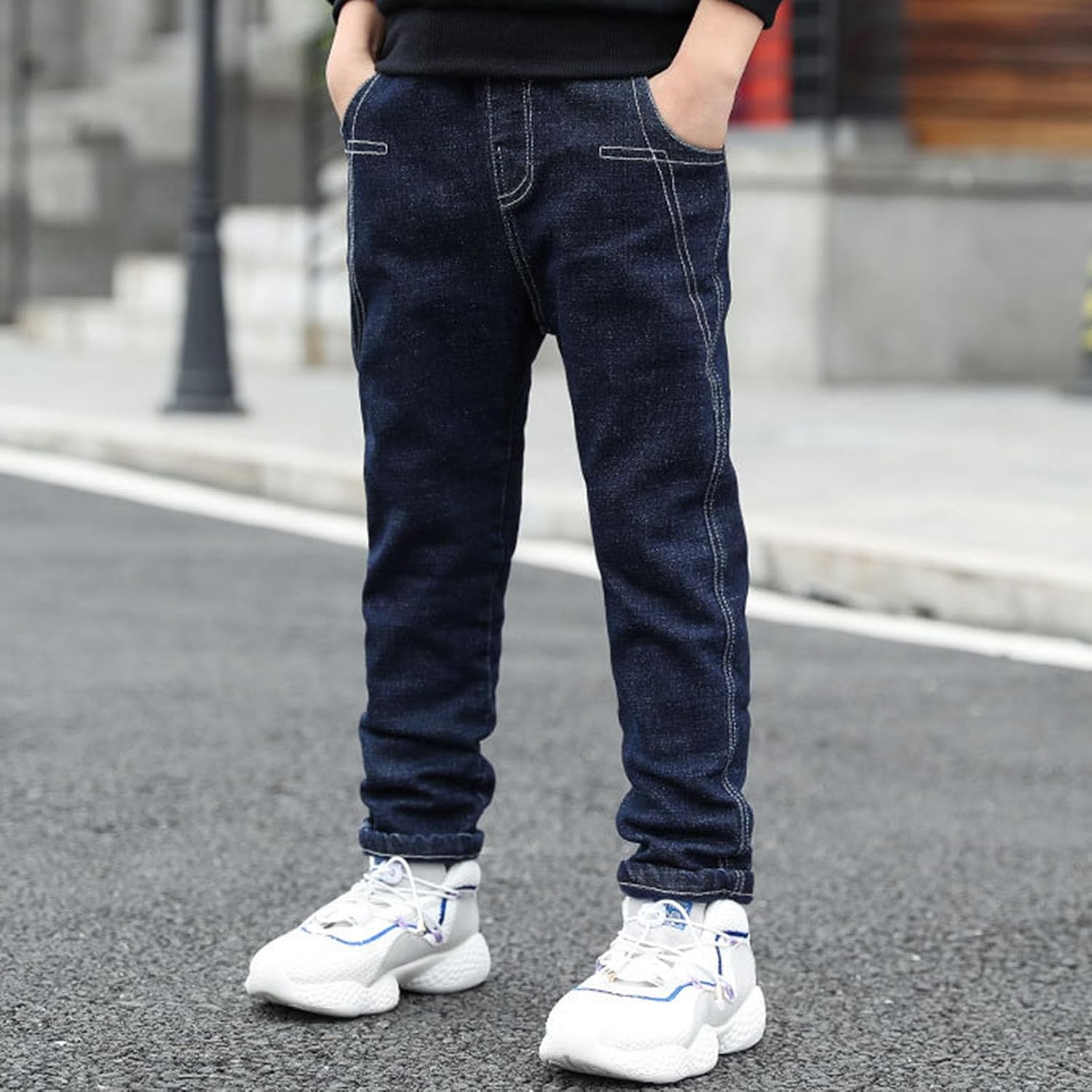 Elastic Waist Jeans for Boys