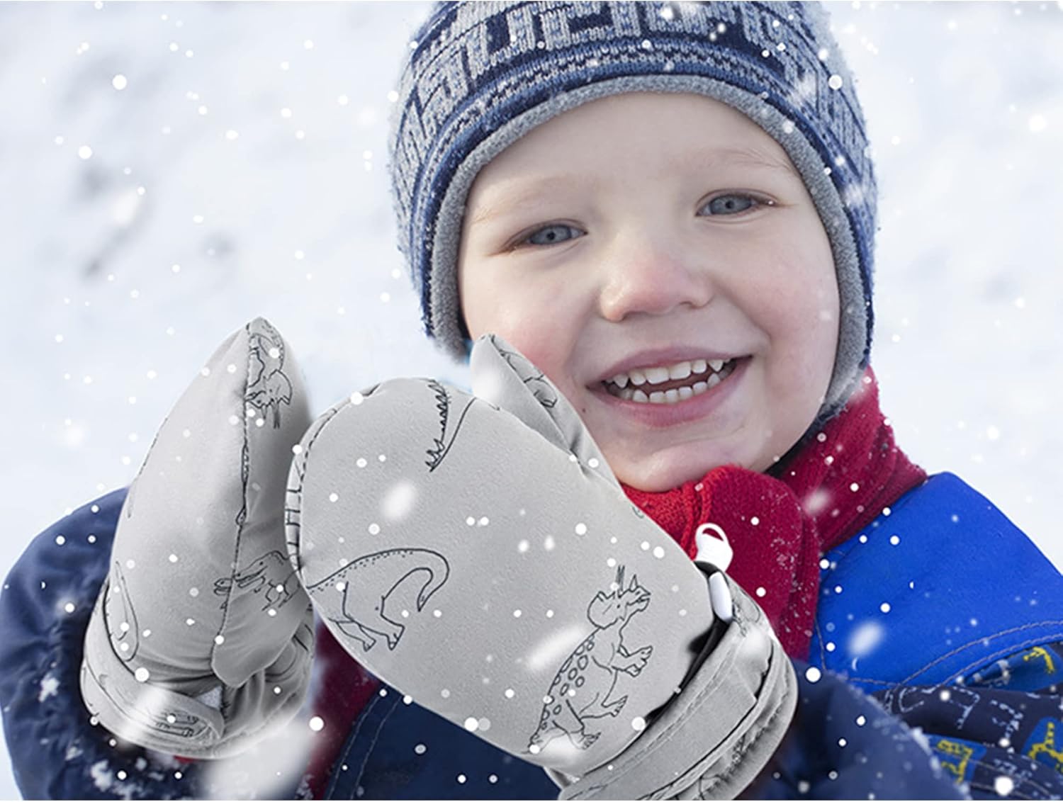 UTTPLL Waterproof Lined Toddler Winter gloves