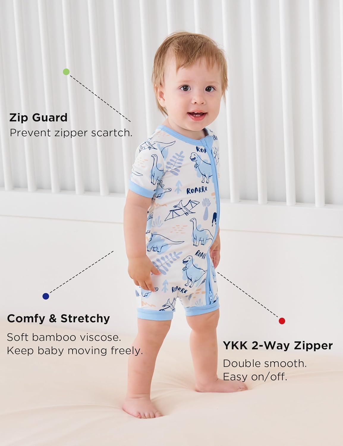 EASWEET Bamboo Viscose Romper for Baby Boys