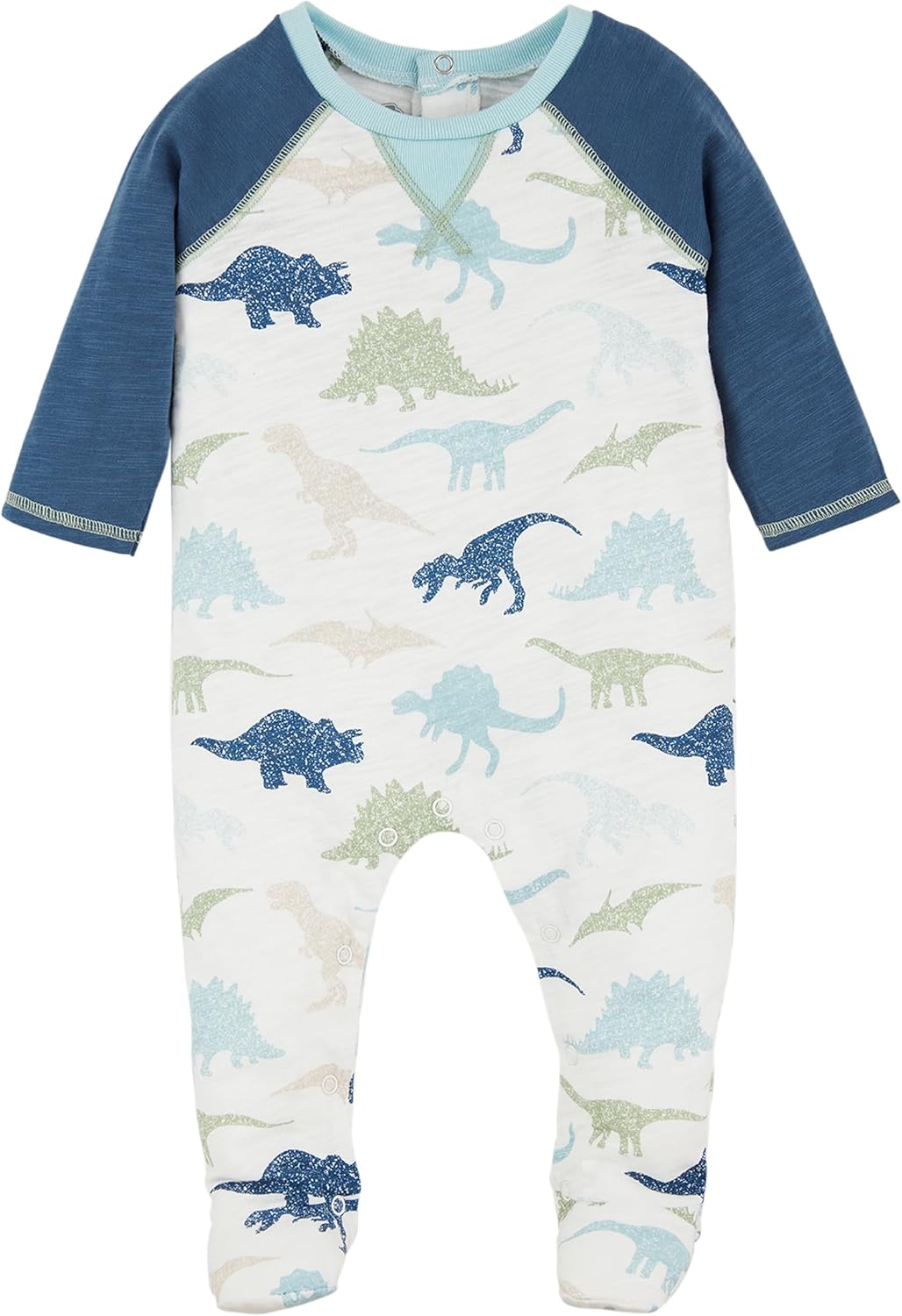 Mud Pie Dino-Printed Baby Sleepier in Soft Cotton