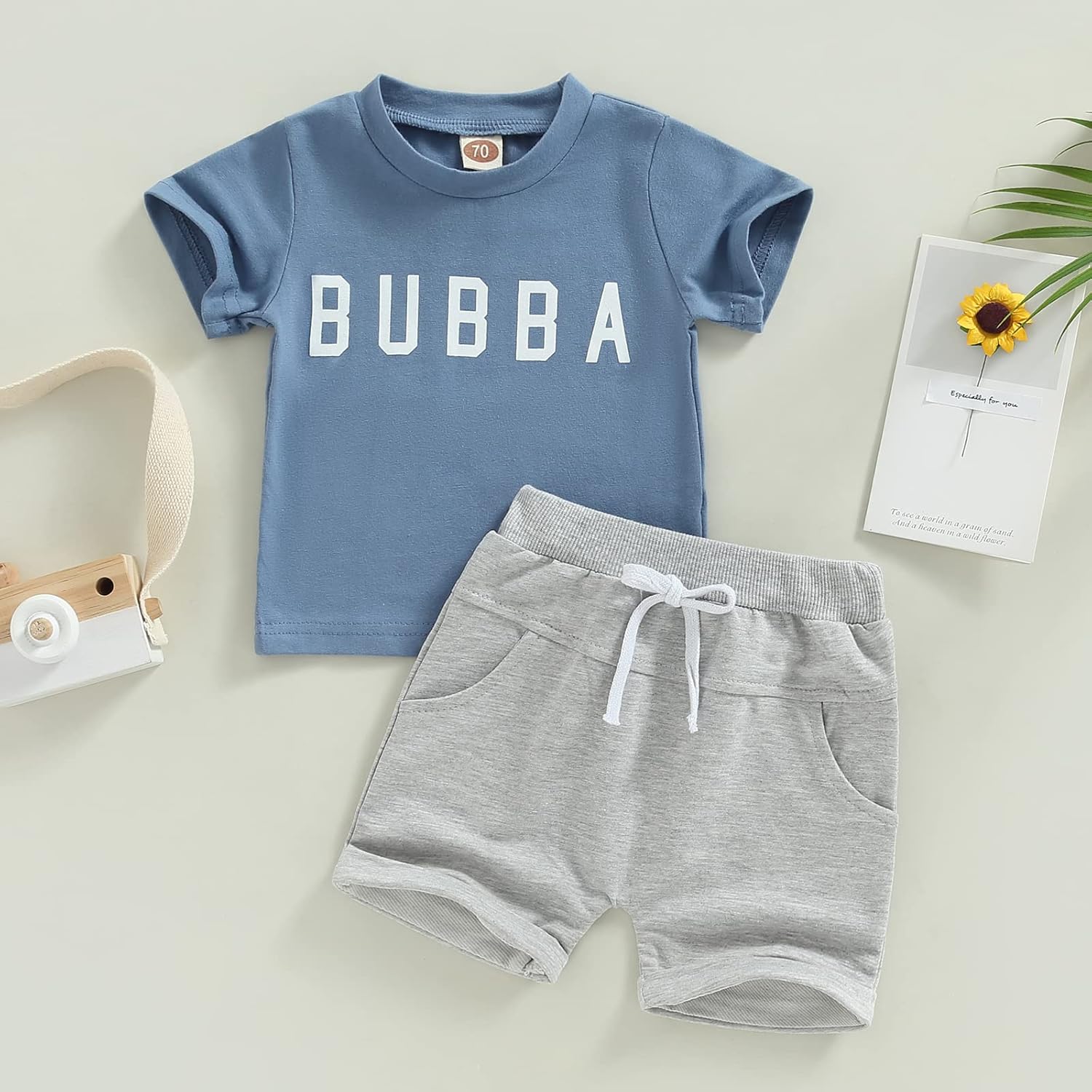 TheFound Little Dude Pullover T-shirt Shorts Set