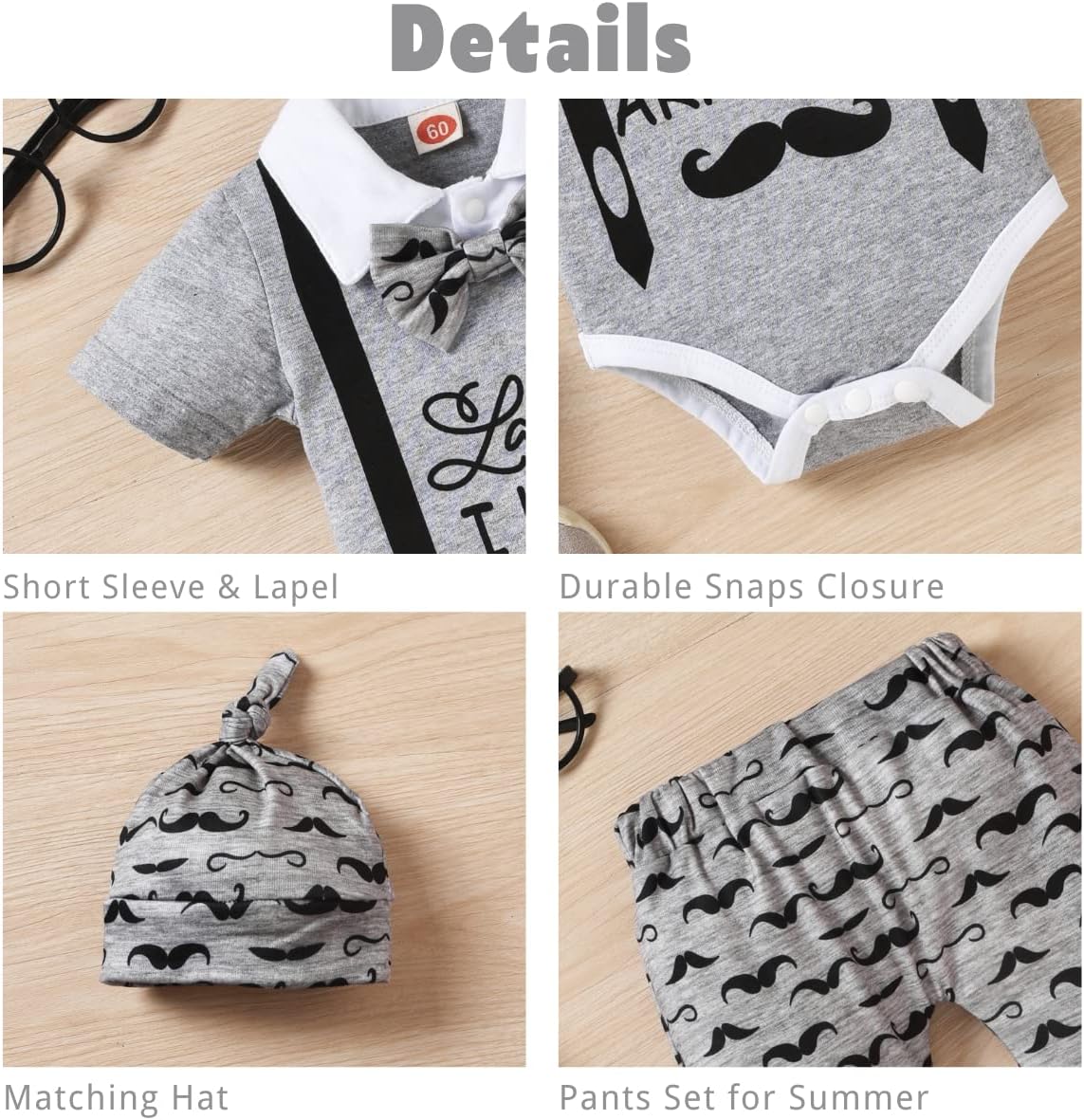 Aalizzwell Baby Boys Summer Set Lightweight and Stylish
