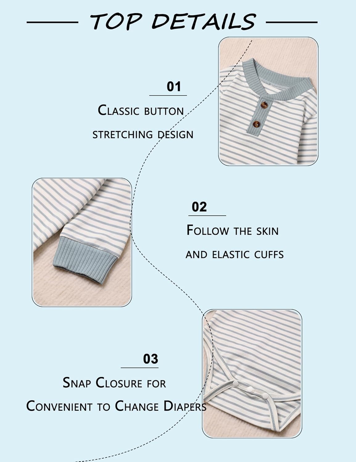 Stylish Stripe Baby Set - Comfort Style