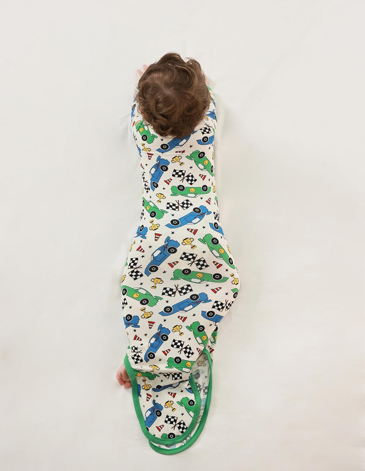 BambooBud Baby Boys Sleeper Gown with Mitten 0-3 Months