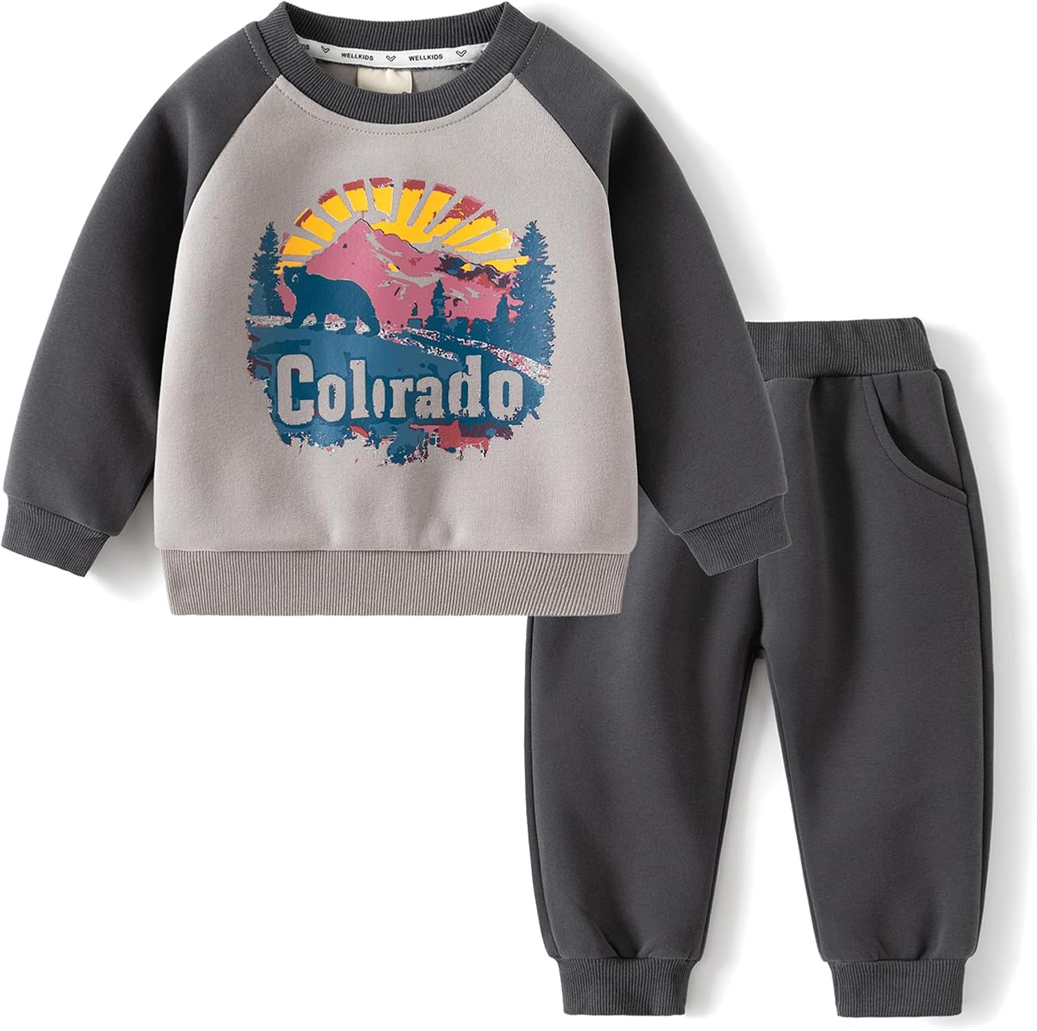 Thick Cotton Toddler Boys Winter Outfit for Fall Winter