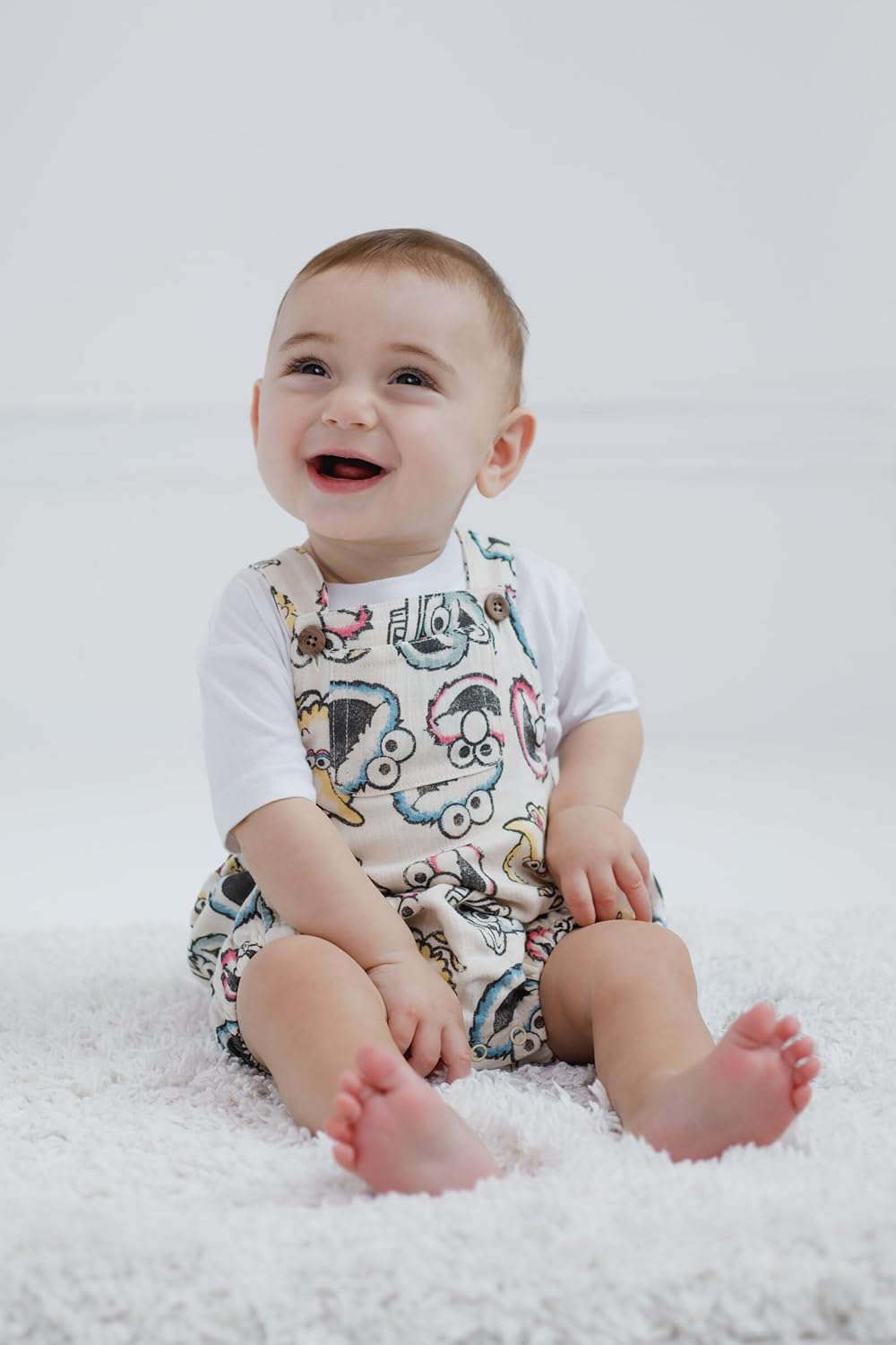 Sesame Street Matching Romper Set for Newborns