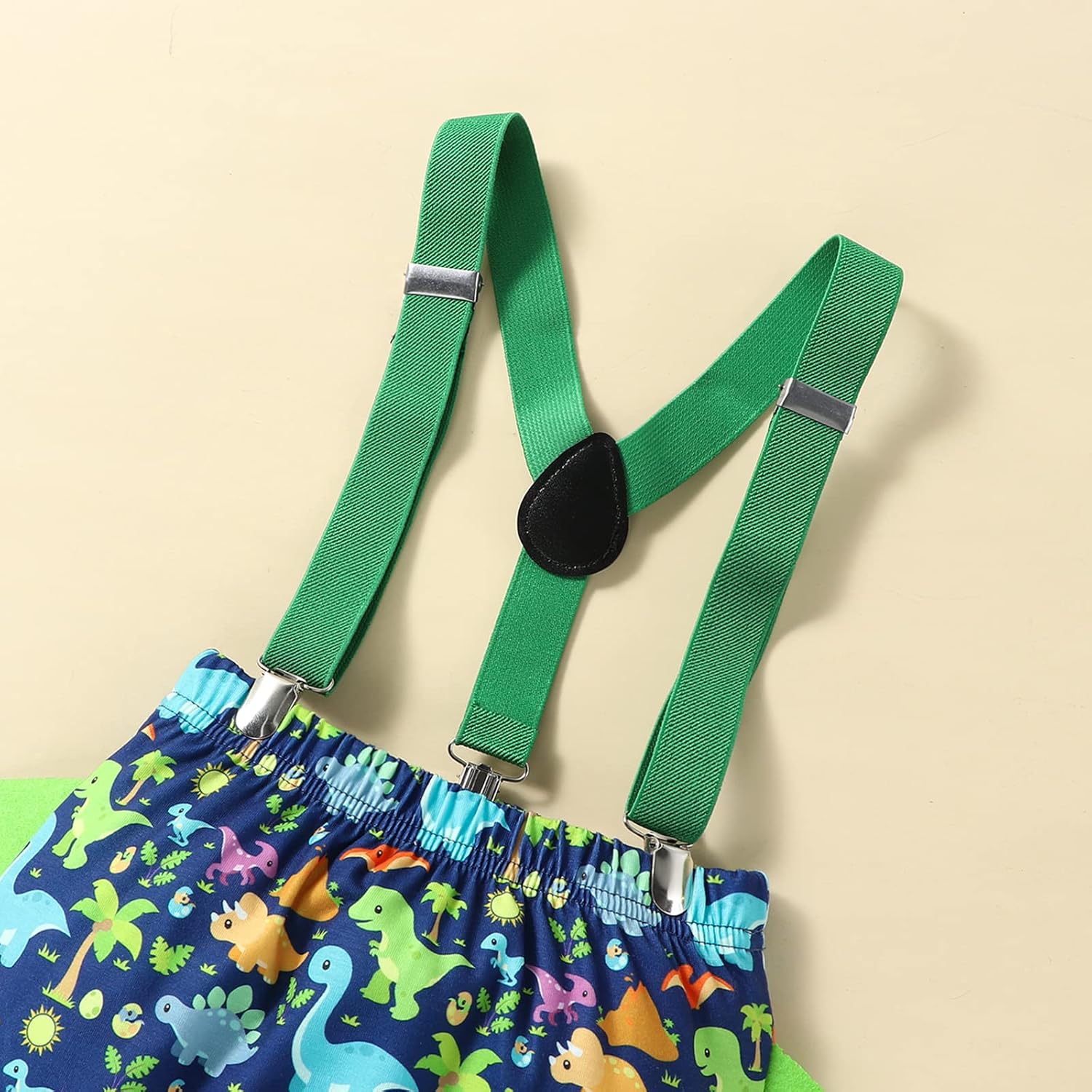 First Birthday Boys Set - Dinosaur Bow Tie Romper