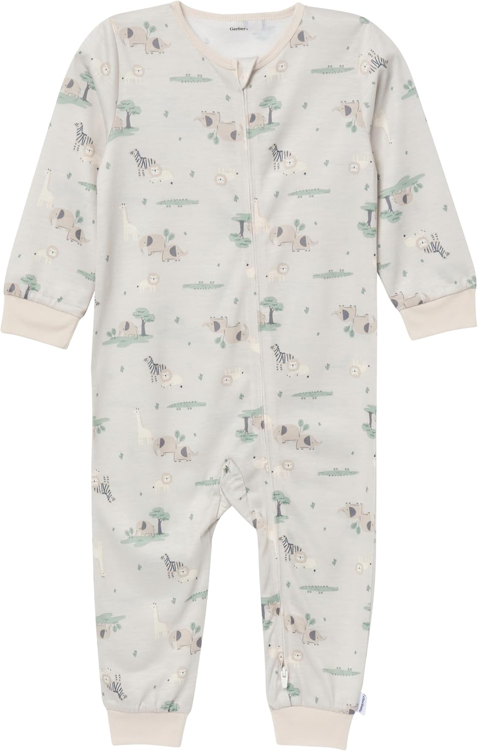 Gerberloose-fit polyester jersey footless pajamas for growing little boys