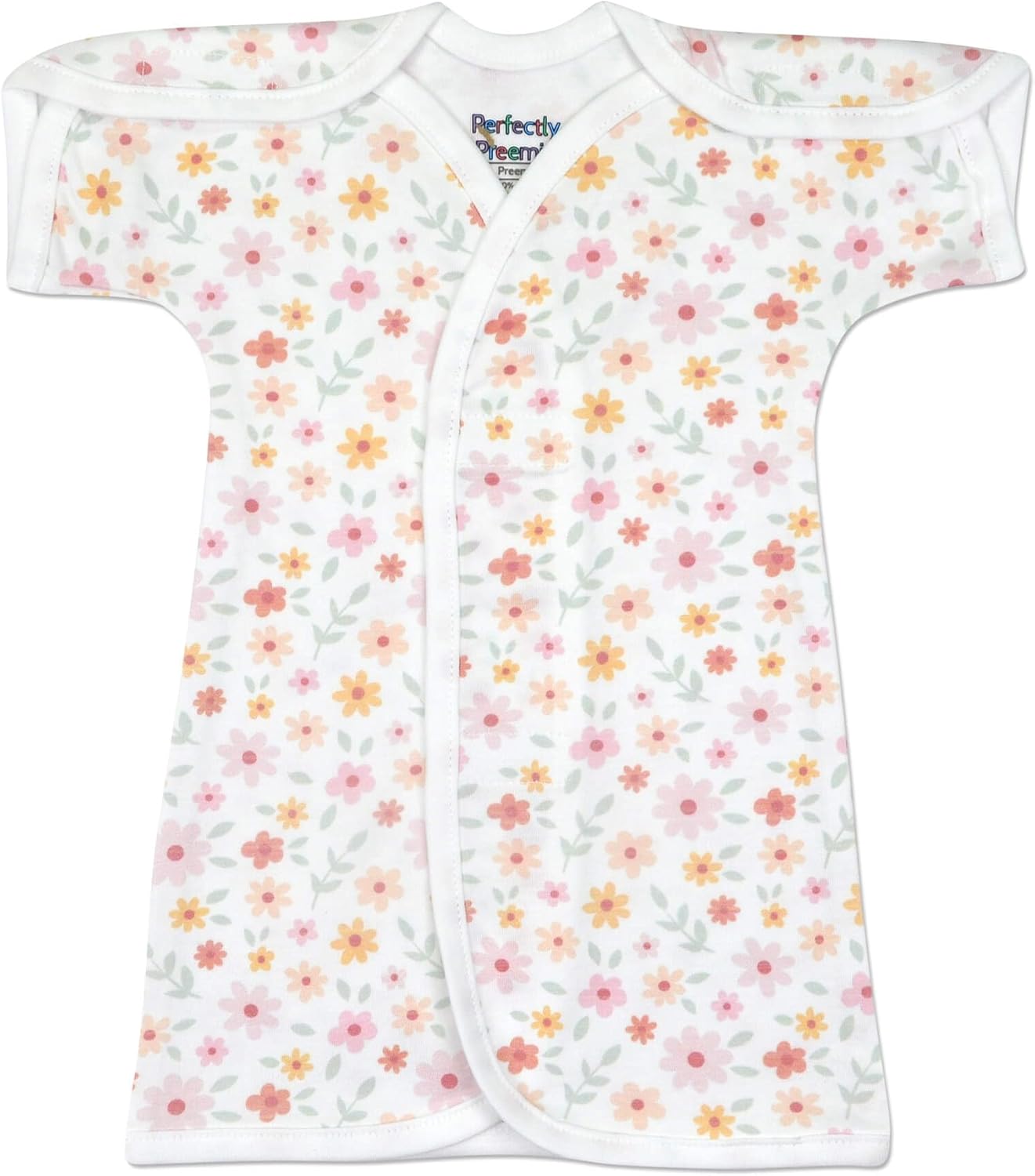PerfectlyComfortable Open-Shoulder NICU Gown for Newborns