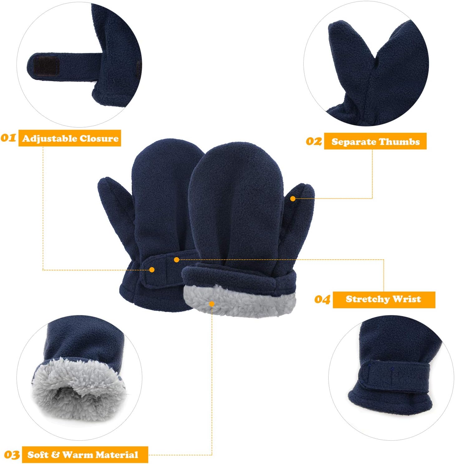 American Trends Toddler Mittens
