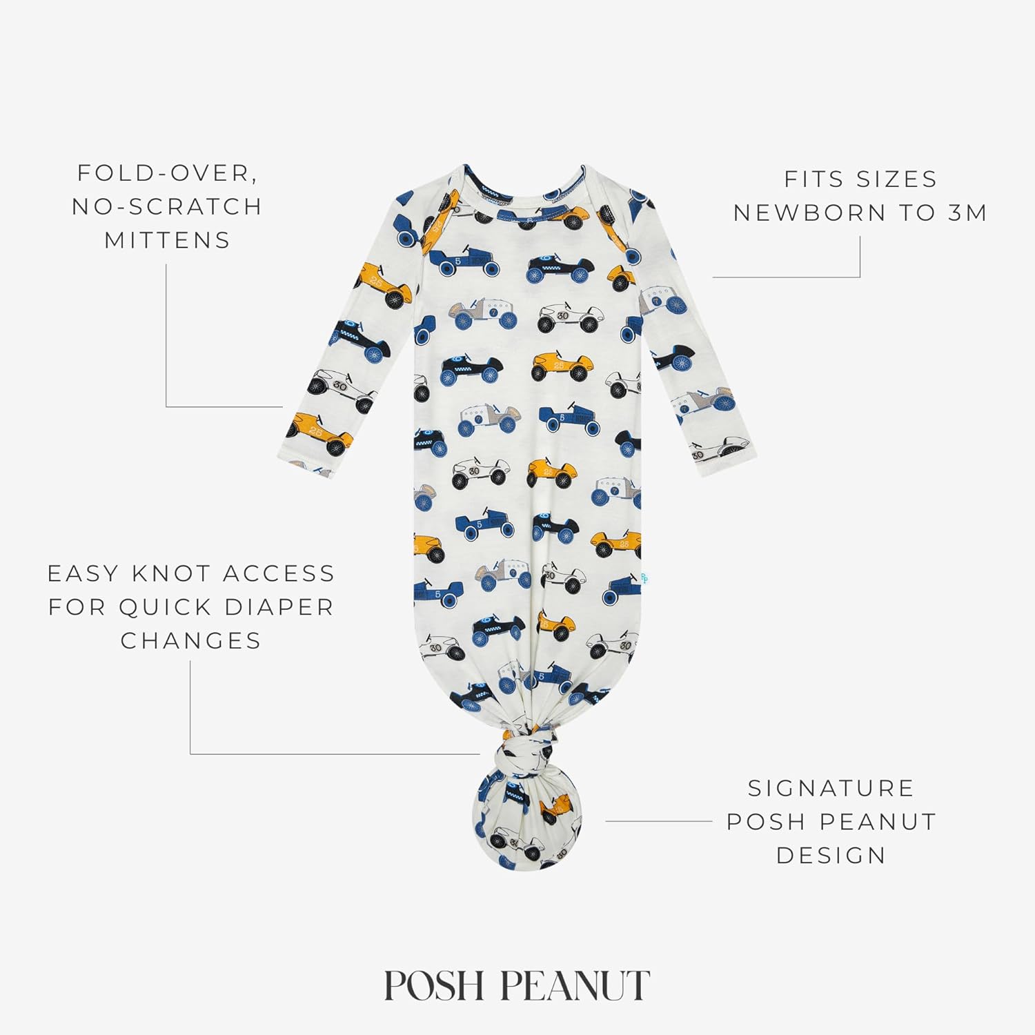 Posh Peanut infant gown - soft unisex christmas gift