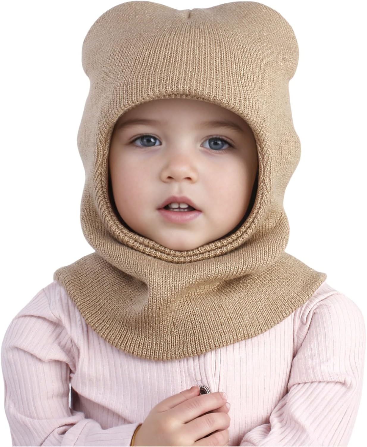 Baby Winter Hat Scarf Set with Velvet Inner and Pom-Pom Design