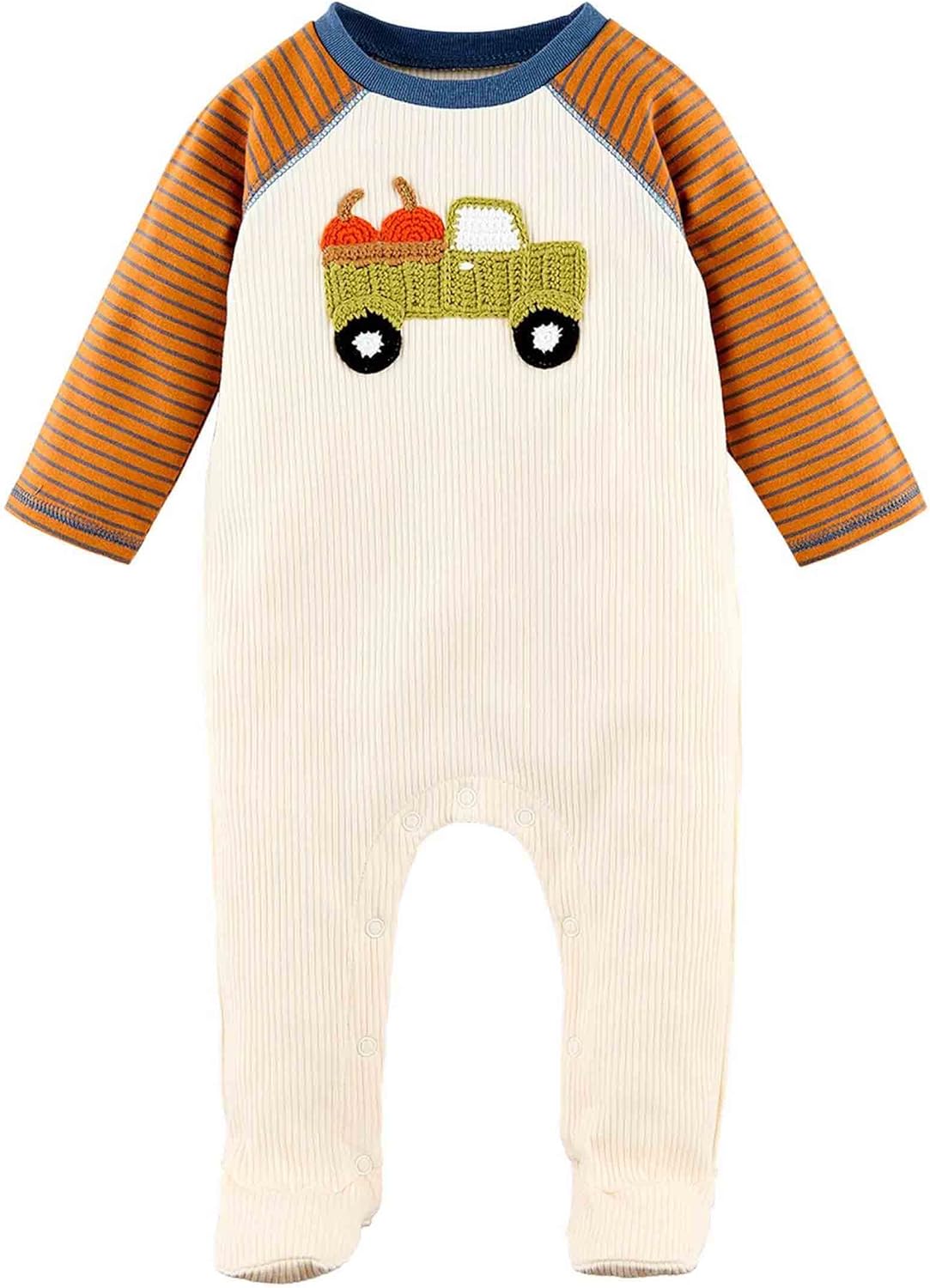 Mud Pie Boys Crochet Baby Sleeper cozyemie