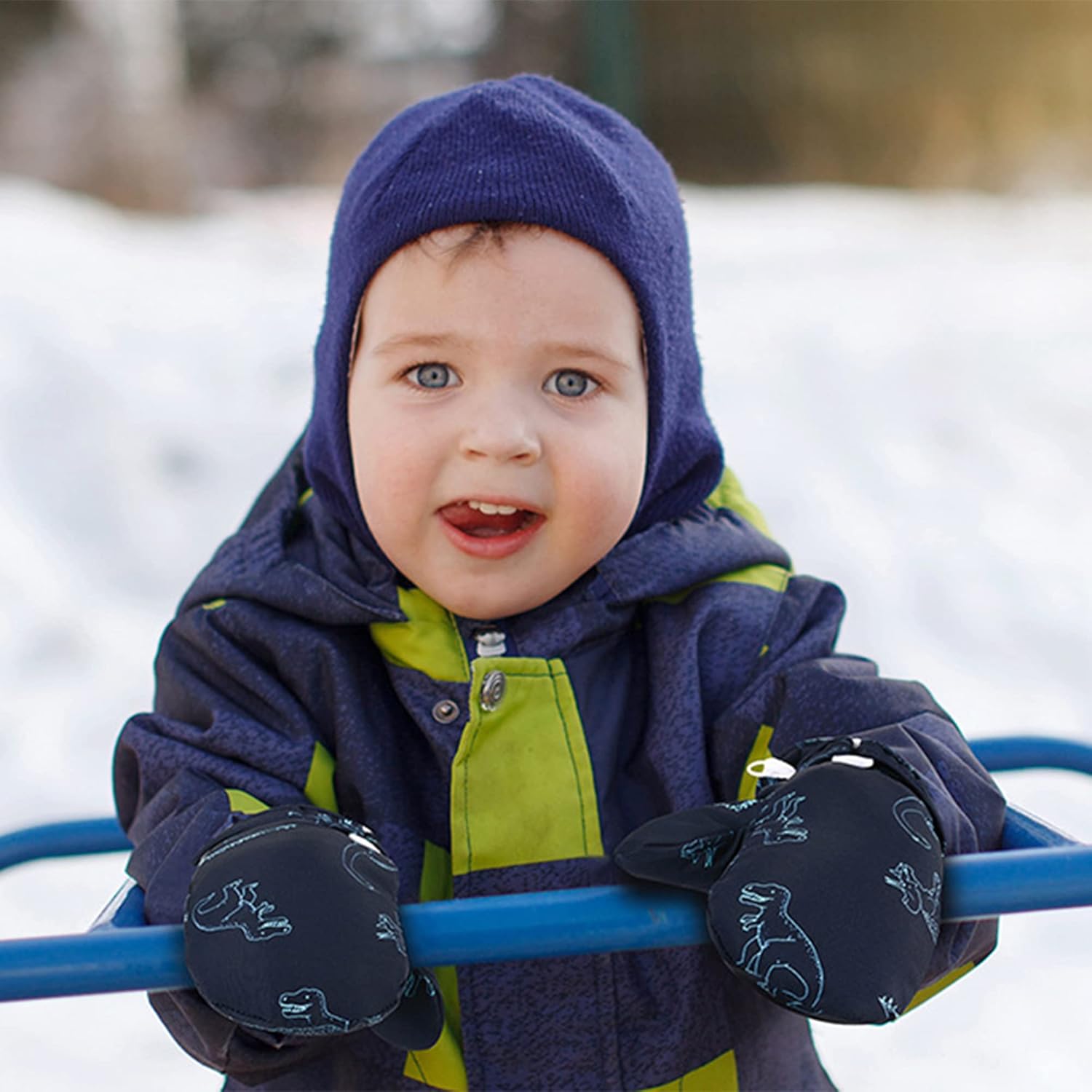 UTTPLL Waterproof Lined Toddler Winter gloves