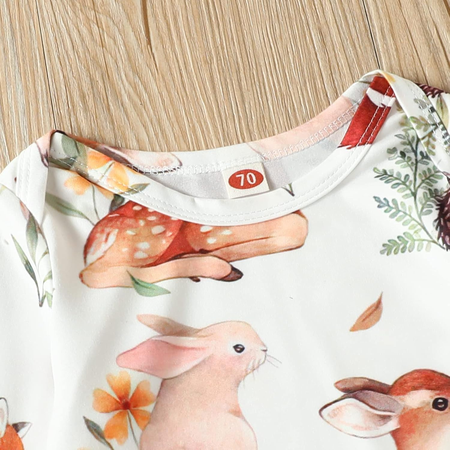 AMAWMW Newborn Baby Cartoon Gown woodland Animal Nightgown