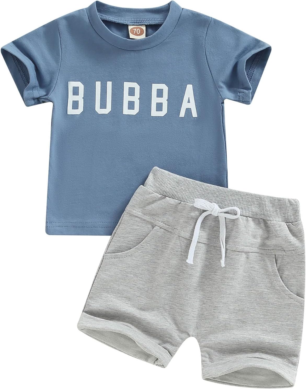 TheFound Little Dude Pullover T-shirt Shorts Set