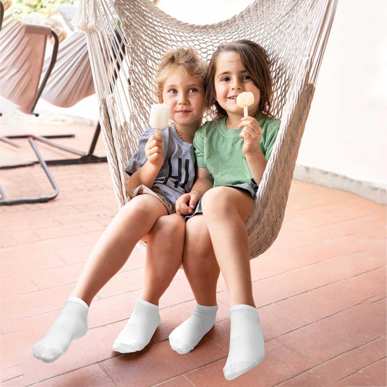 ZERULETS - 20 Pairs Low Cut Ankle Socks for Kids