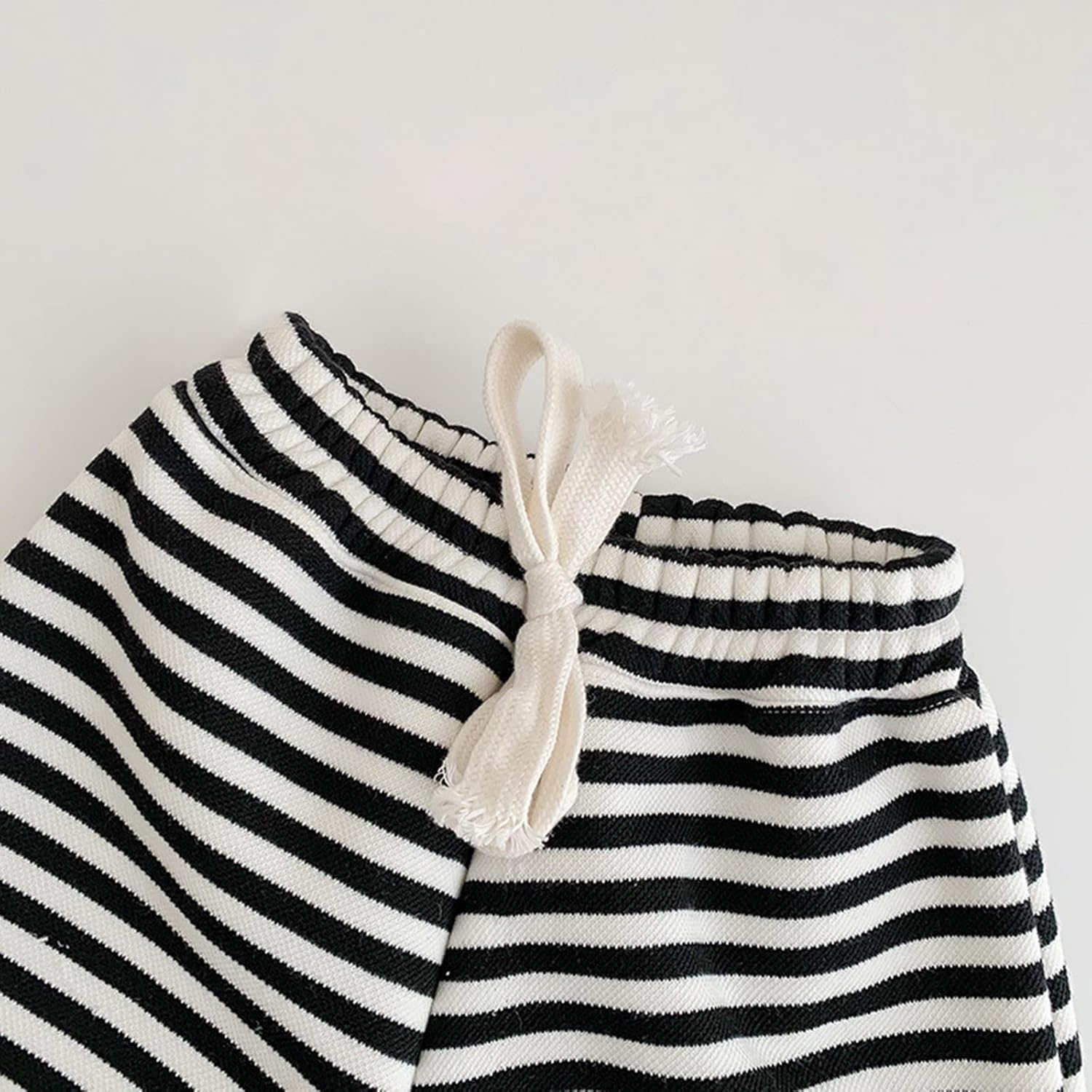 Boys Fleece Lined Striped sweatpants Cotton Striped Elastic waist Under 10 months