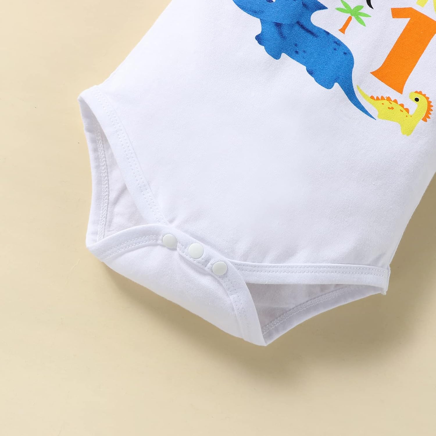 First Birthday Boys Set - Dinosaur Bow Tie Romper