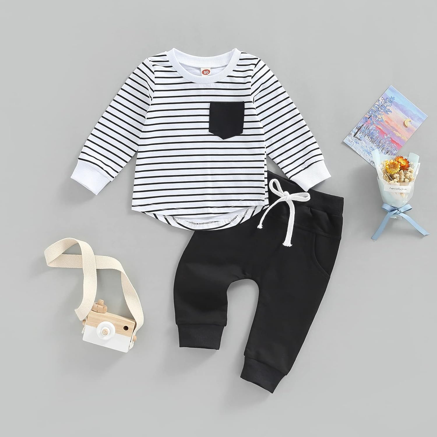 Rtnnsbbfcm Baby Boy SpringFall clothing Set