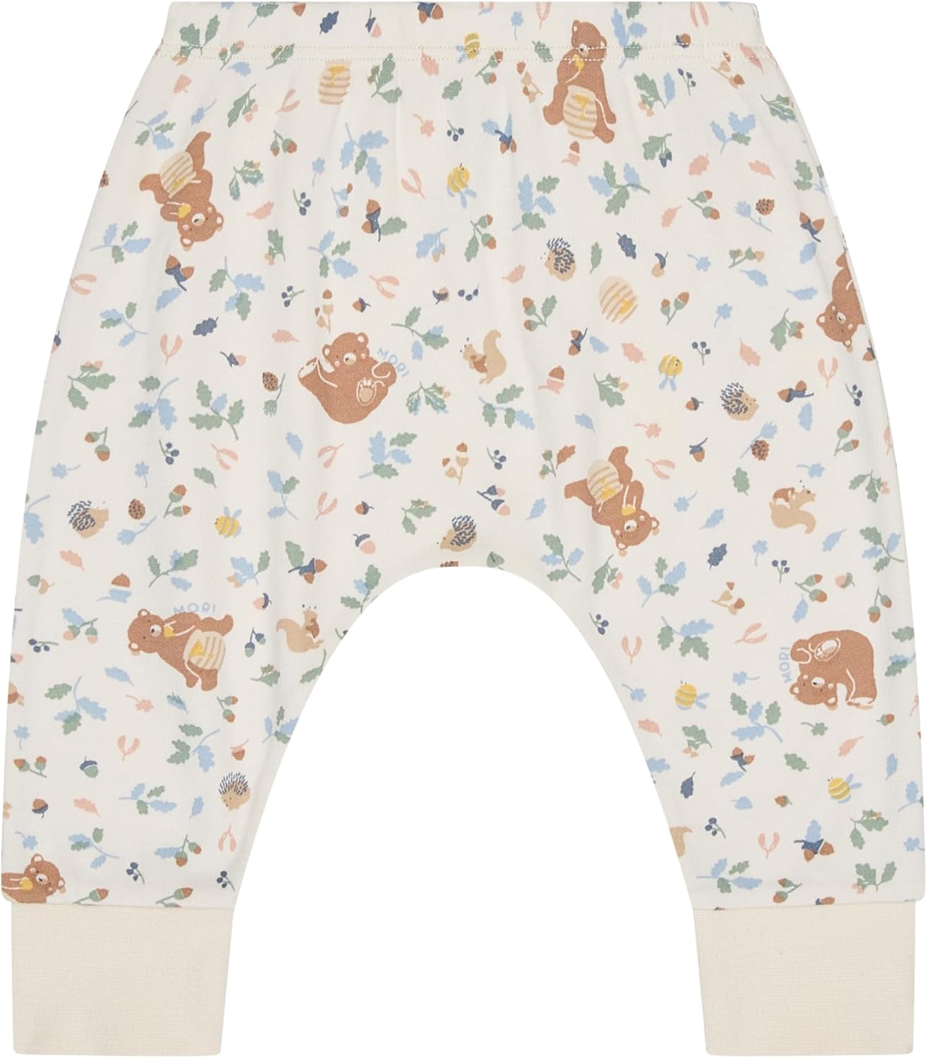 MORI Baby Bear Print Joggers - Soft Bamboo Cotton Blend