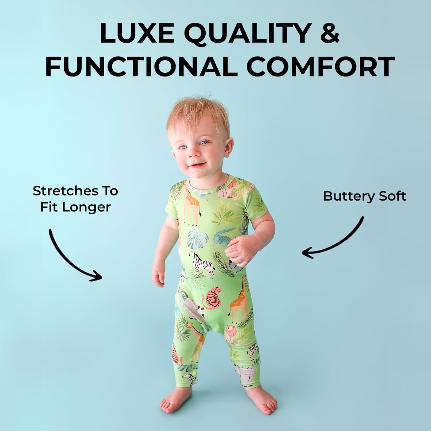 Posh Peanut Baby Romper with Snap Closure