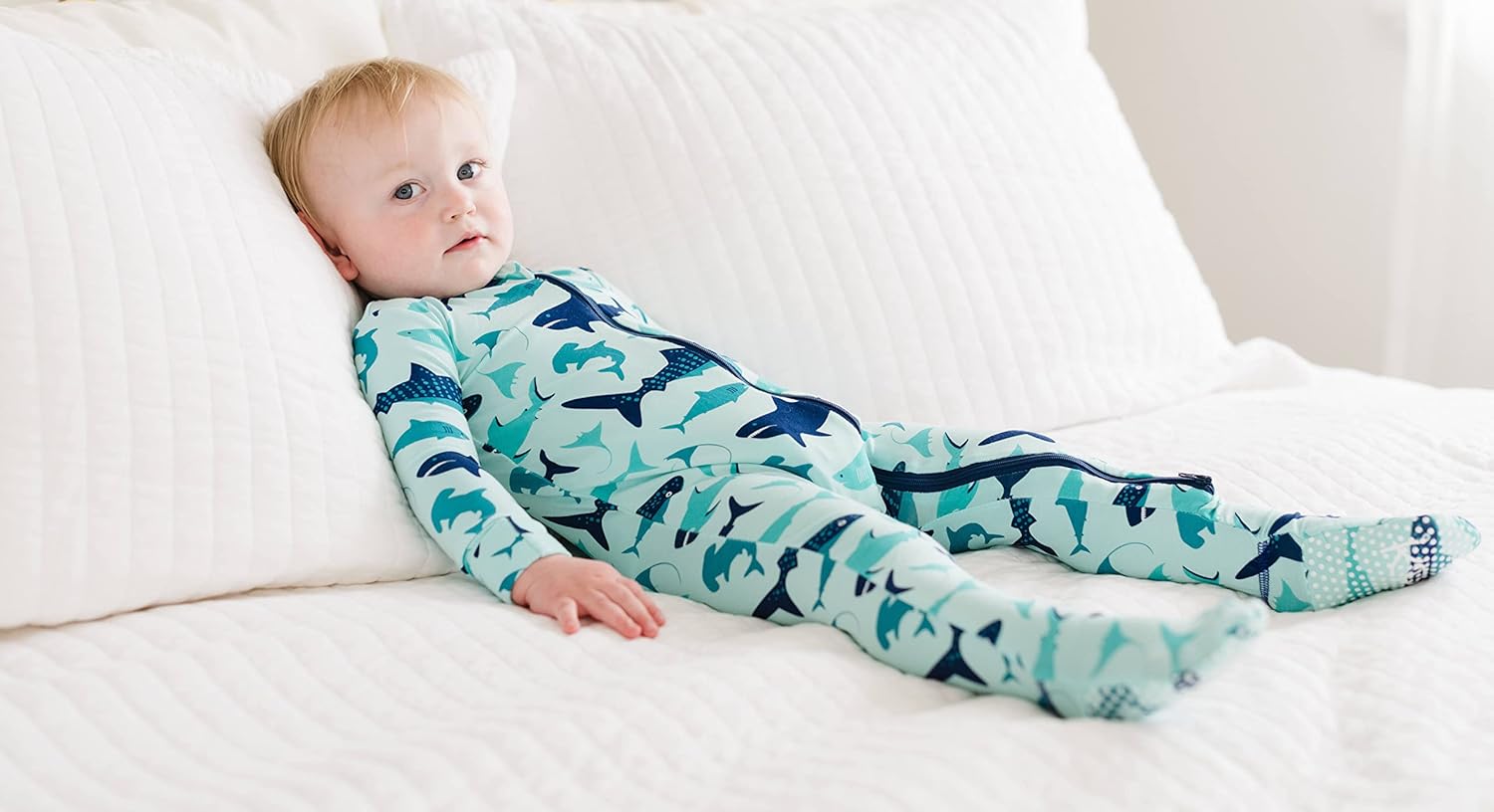 KicKee Baby Footie with 2-Way ZipperPerfect for Swaddling