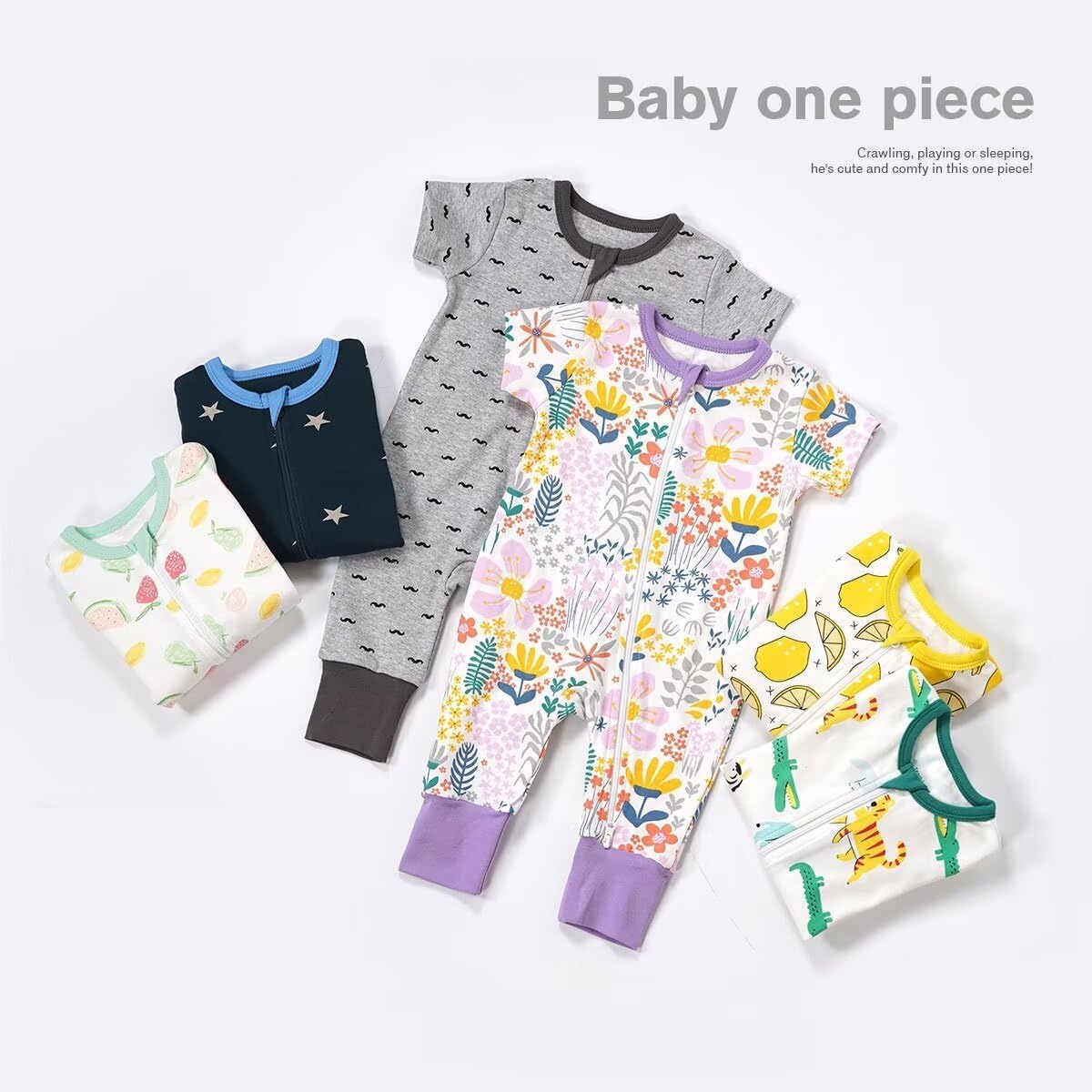 Soft Unisex Footless Pajamas for Babies