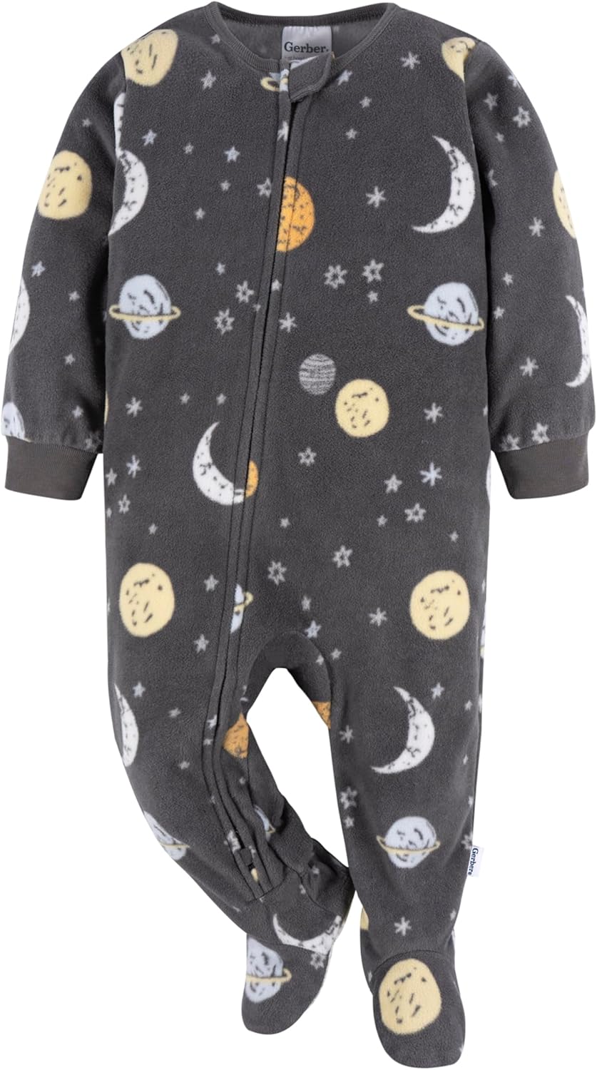 Gerber Baby Boys Flame Resistant Fleece Pajamas 3 Pack