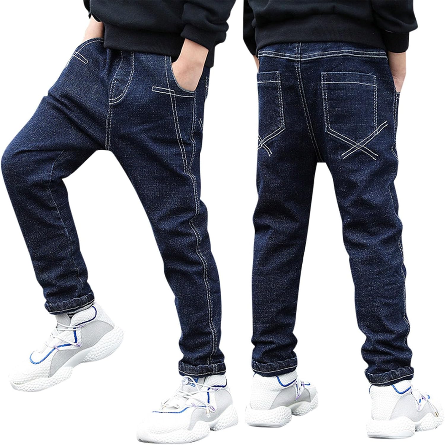 Elastic Waist Jeans for Boys