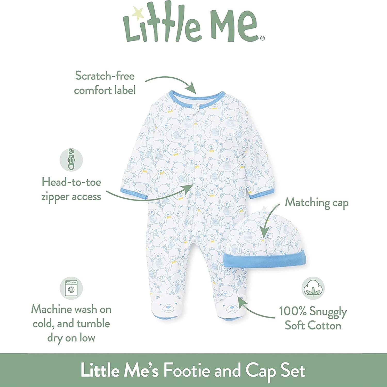 Little Me Footie Pajamas for Babies