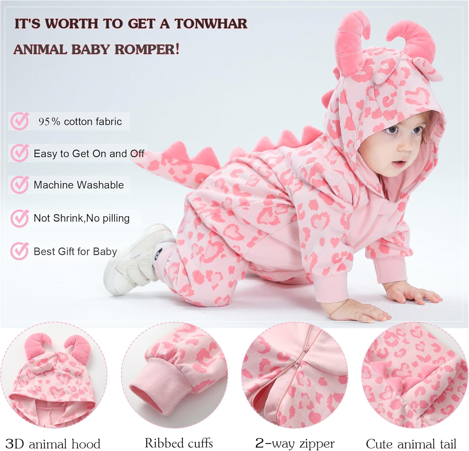 Toddlers Kids Animal Romper