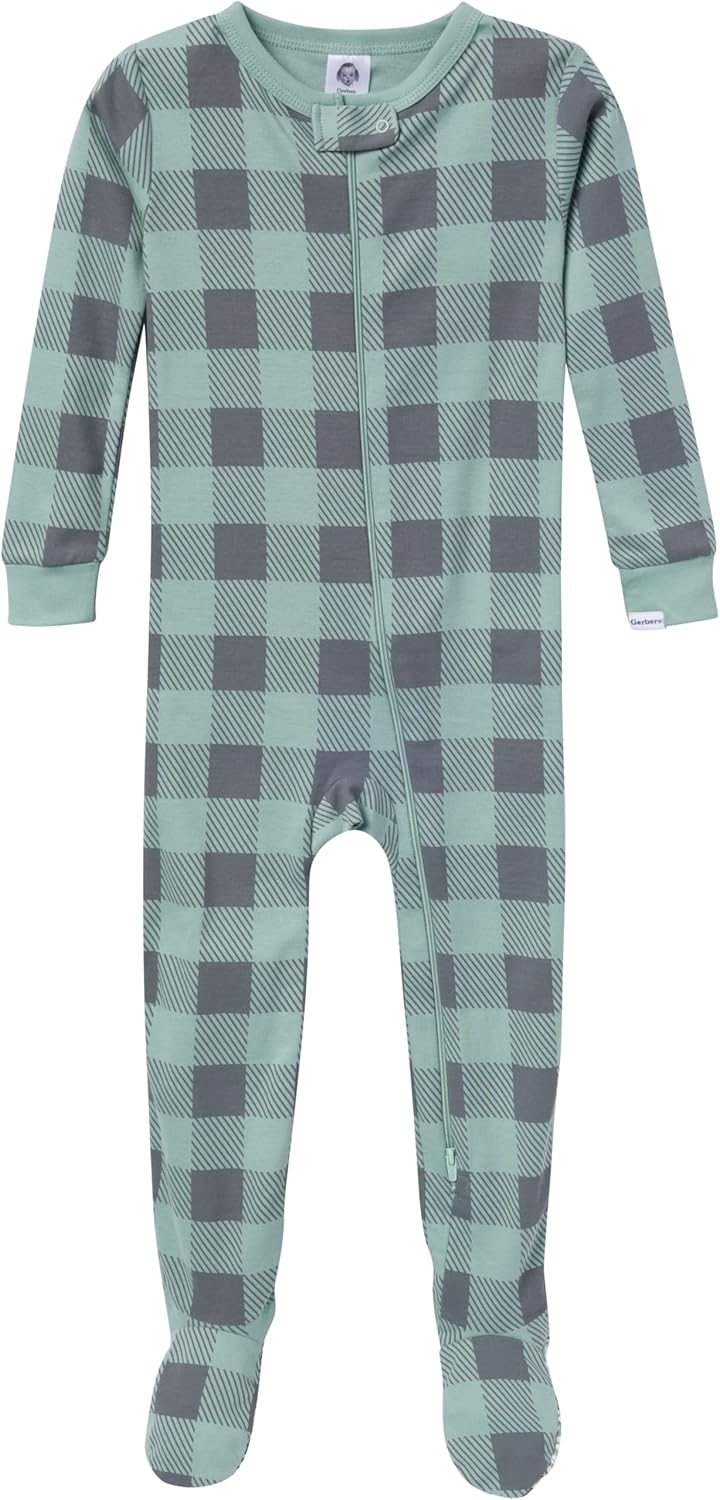 Gerber Baby Boys 4-Pack Footed Pajamas for Kids