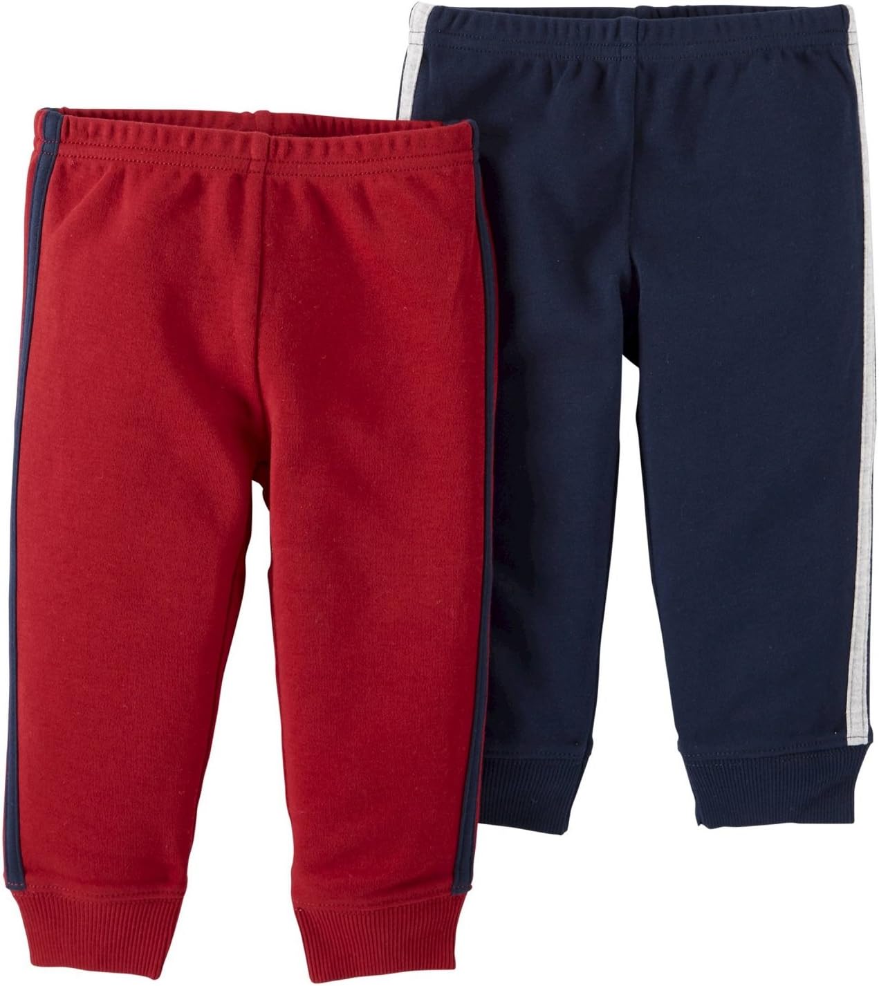 Carters Just One You Baby Boys 2 Pack Stripe Pants - Burgundy 2 Piece