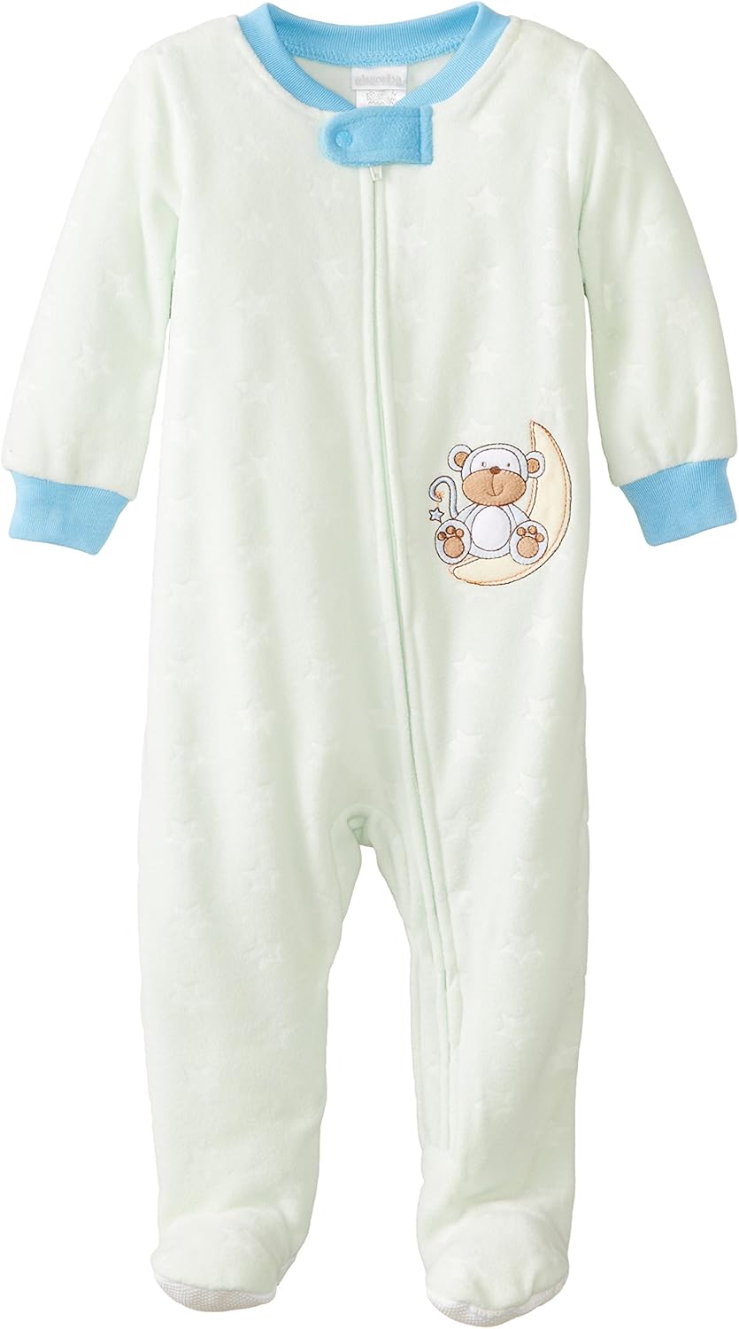 ABSORBA Baby Boys Robe with Full Front Zip - Elevate Sleep Comfort