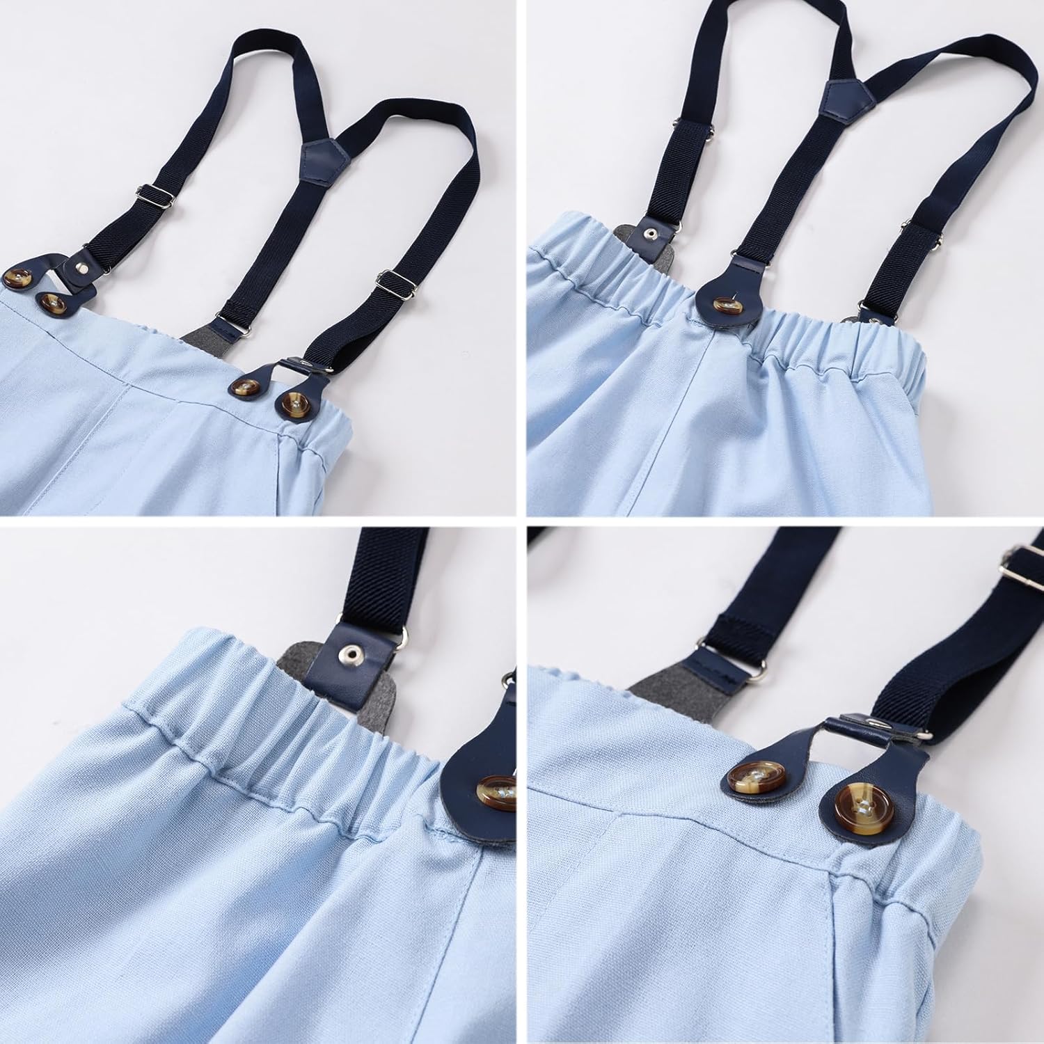 Gentleman Outfits for Boys Comfortable Classic Fit Linen Blend Breathable SANGTREE