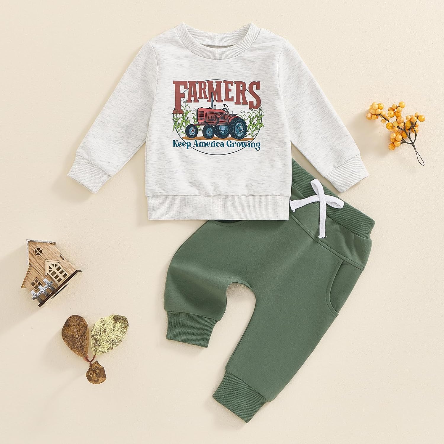 MABABY Dinosaur Boys 3-4T Set - Soft Stretchable - Fashionable for Fall Winter