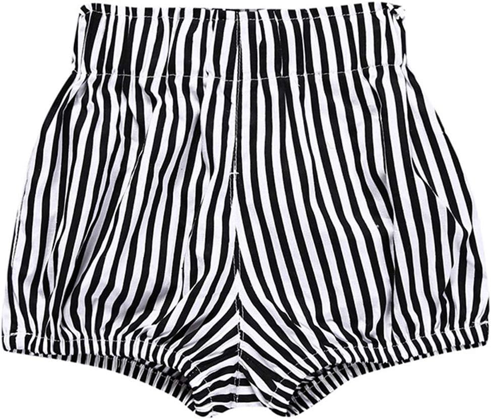 5-Piece Cute Baby Stripe Linen Blend Shorts