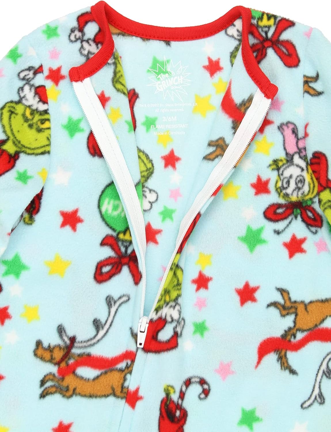 Dr Seuss The Grinch Baby Footed Blanket Sleeper Pajamas