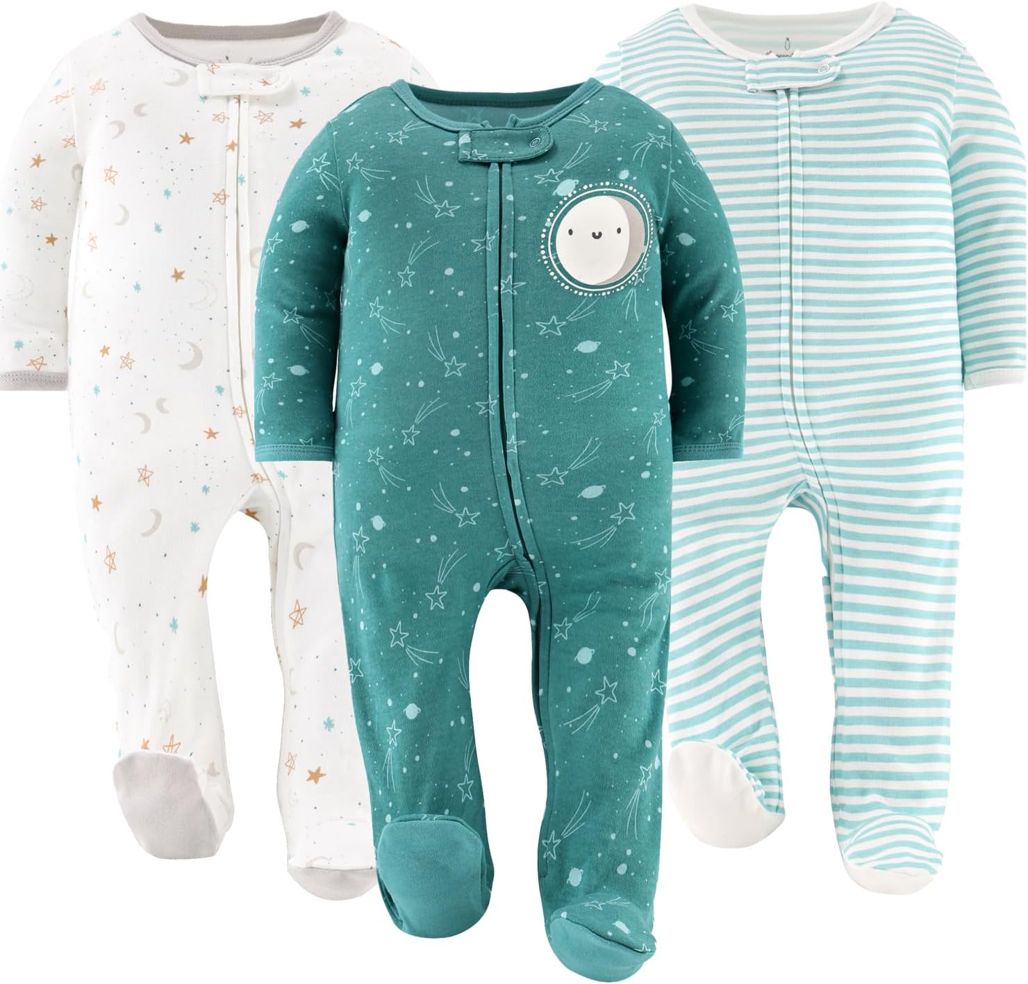 The Peanutshell Baby Pajama Set for Newborns Celestial