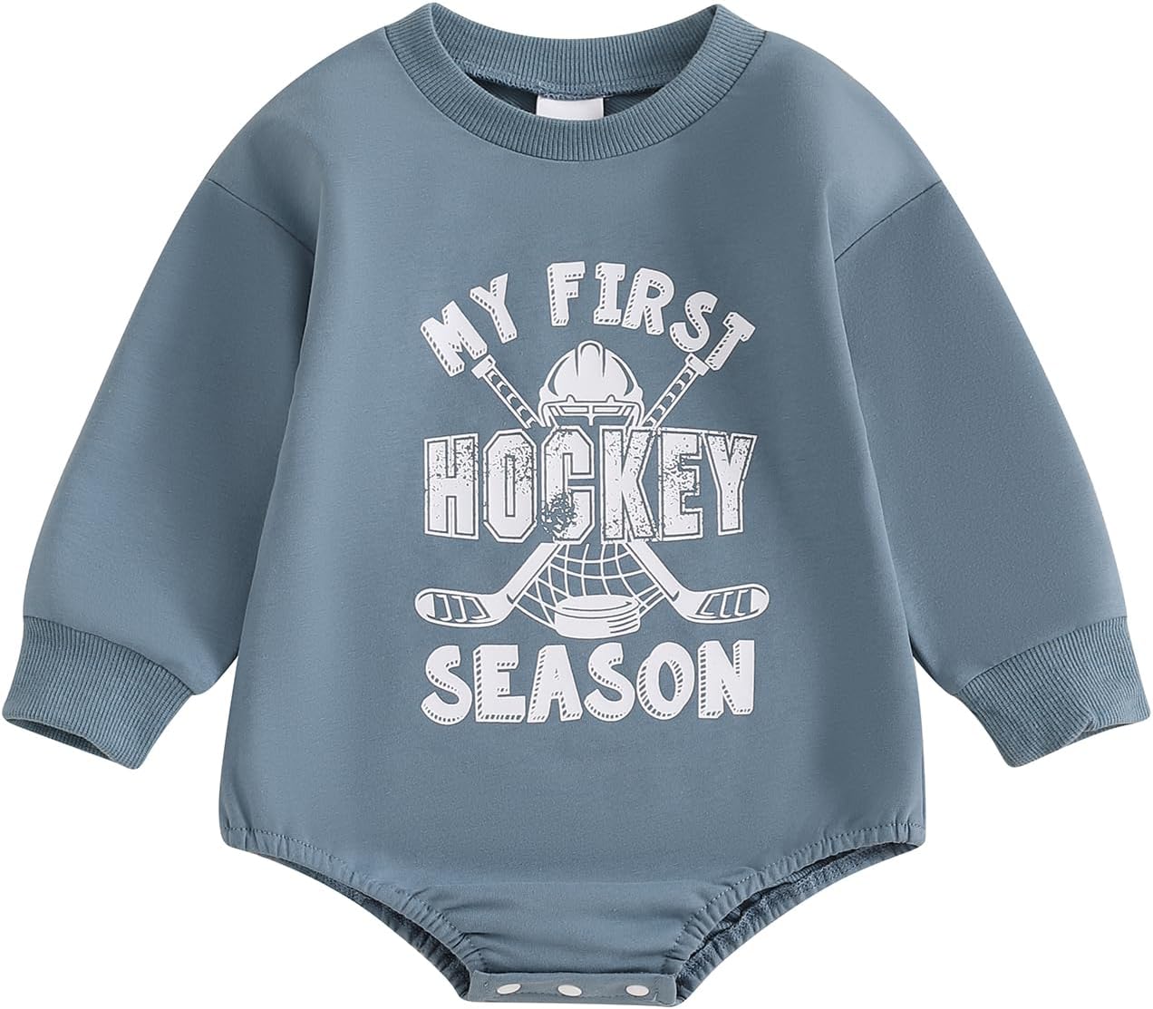 NibbcoaNewborn Hockey Outfit Emy First Hockey Season Baby Romper