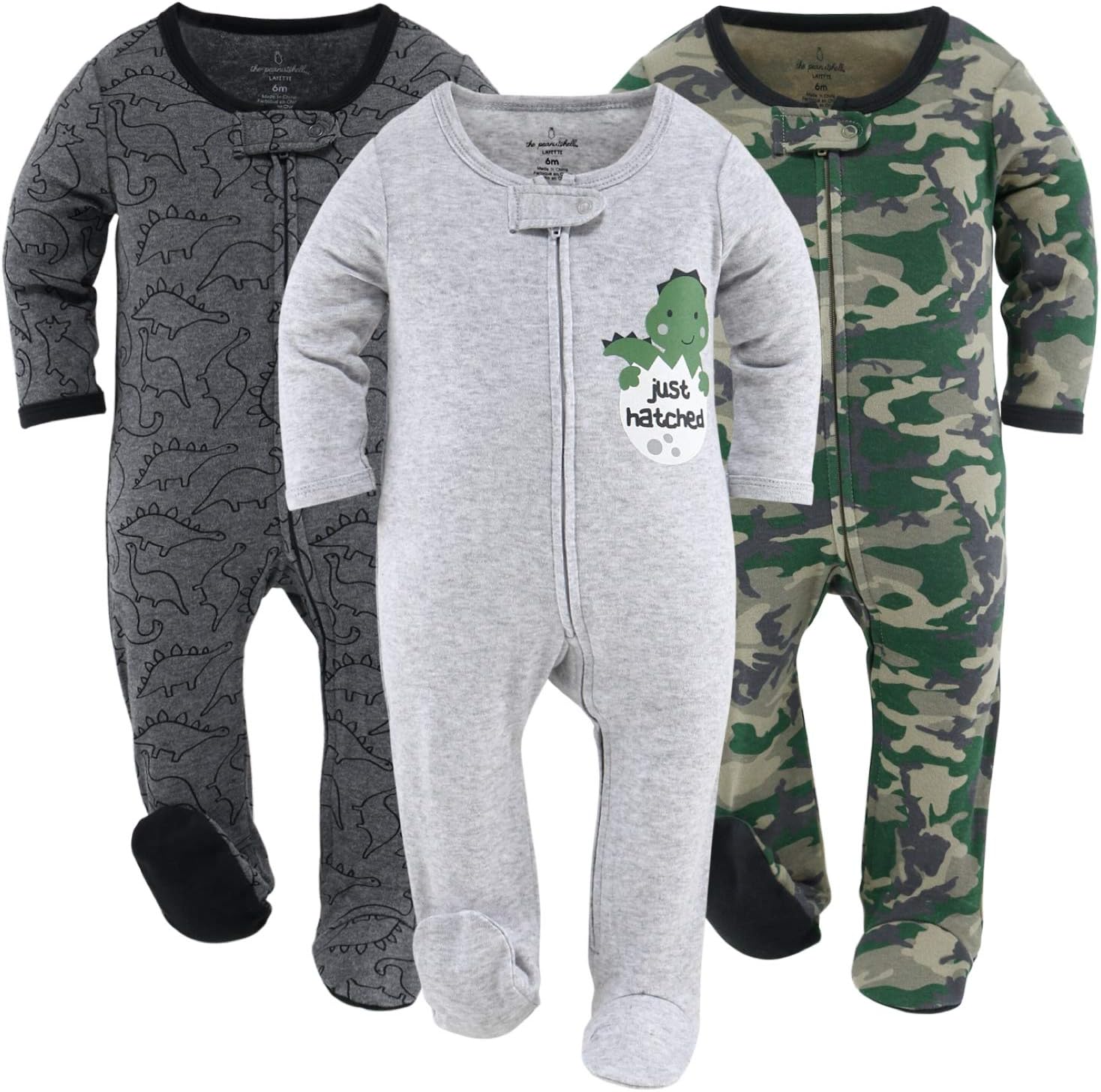 Peanutshell Footed Baby Sleepers for Boys