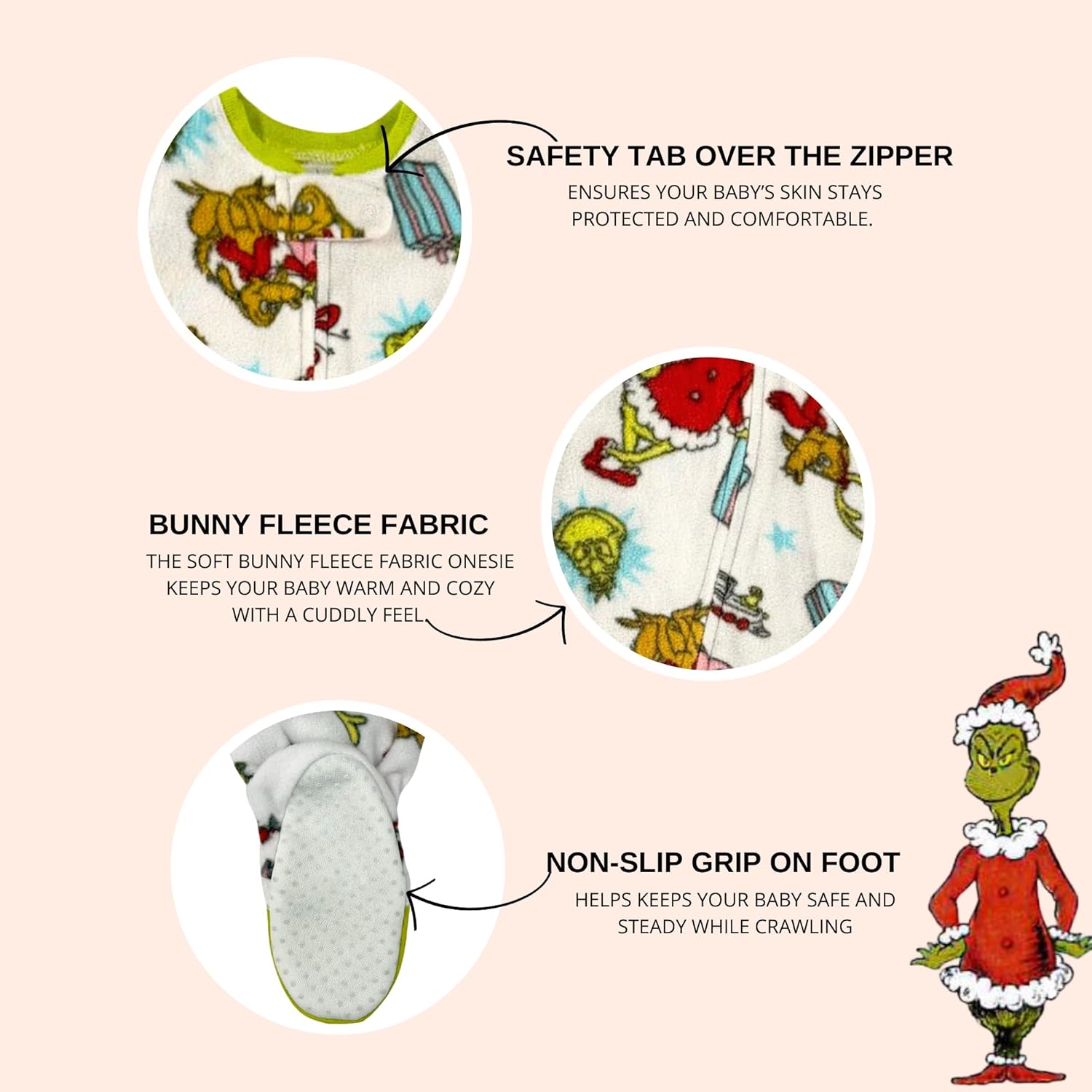 Grinch Family Pajama Onesie