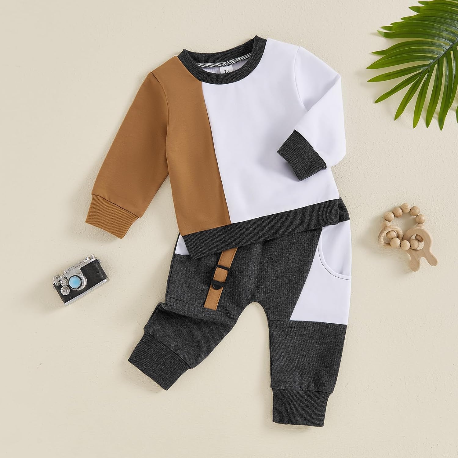 Toddler Boys Fall Essentials - Soft Cotton Sweatsuit Set