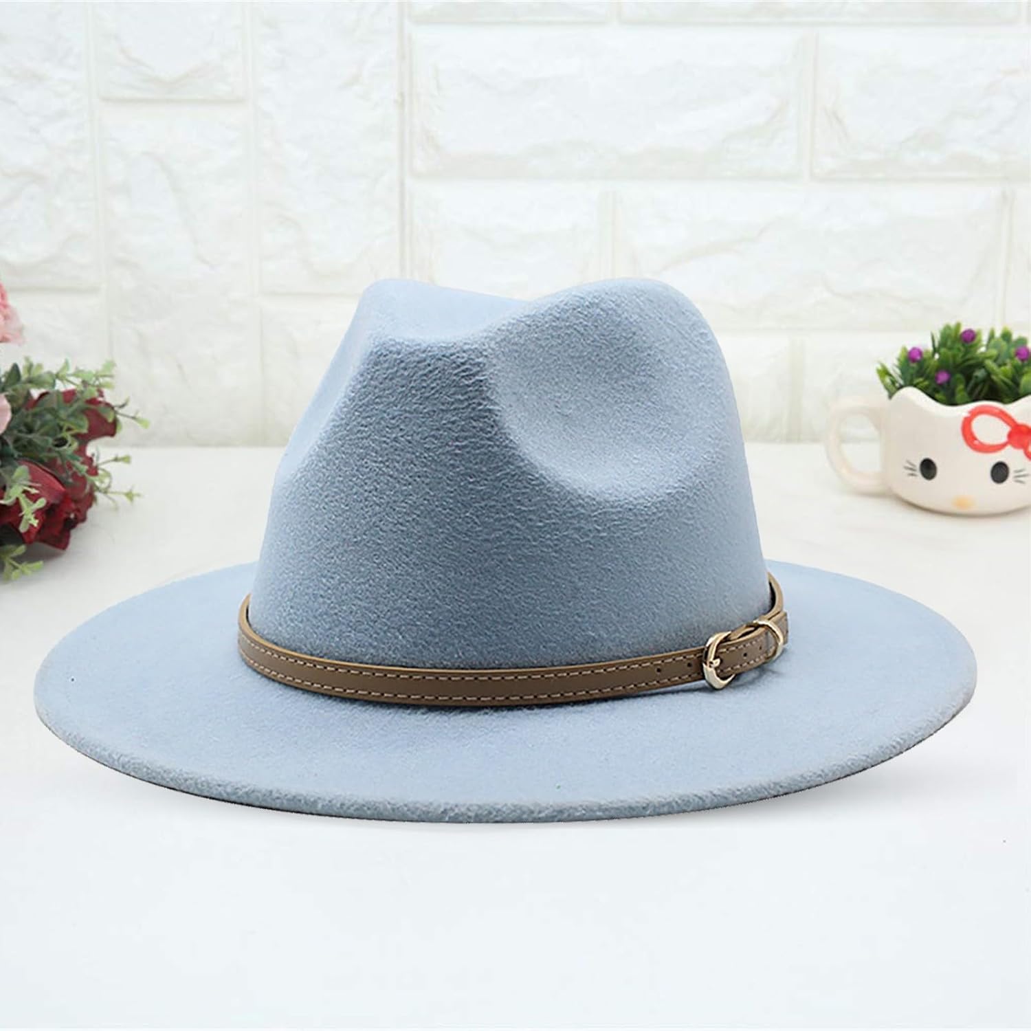 Classic Wide Brim Fedora Hat for Kids