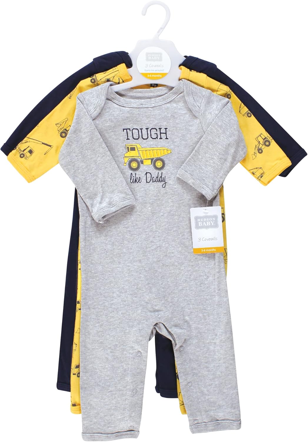 Hudson Baby Soft Cotton Rompers for Little Girls