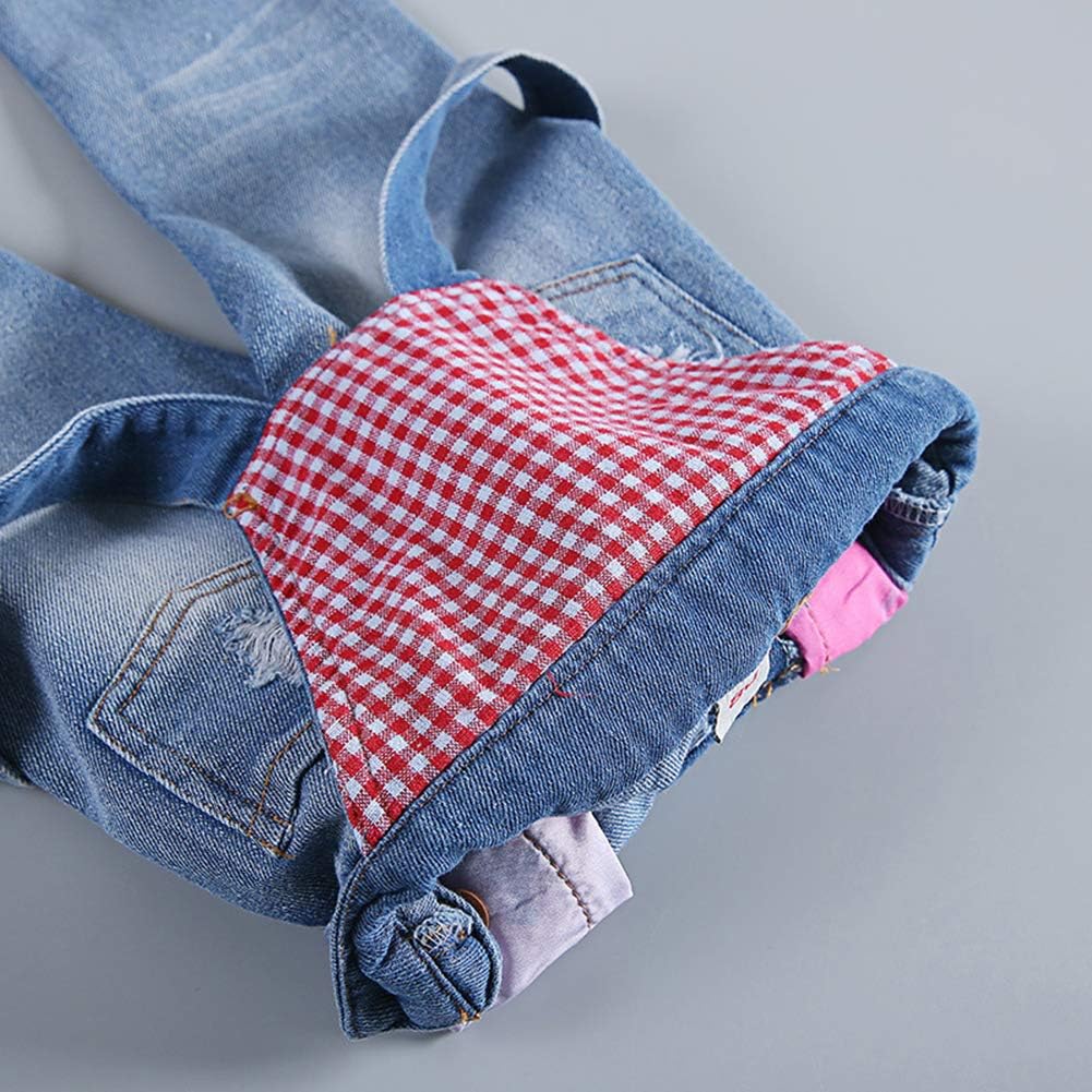 KIDSCOOL SPACE Denim Overalls for Baby Little Kids Blue Black