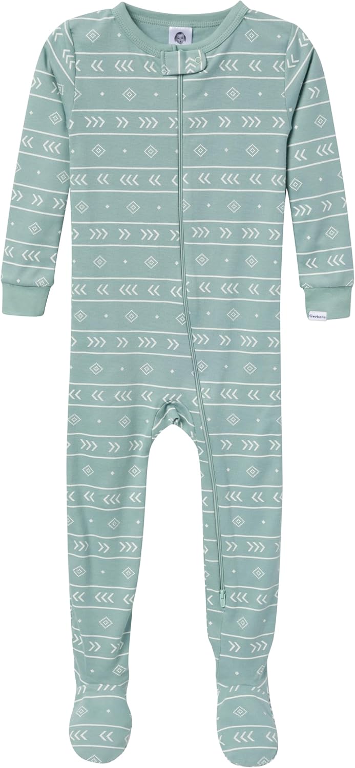 Gerber Baby Boys 4-Pack Footed Pajamas for Kids