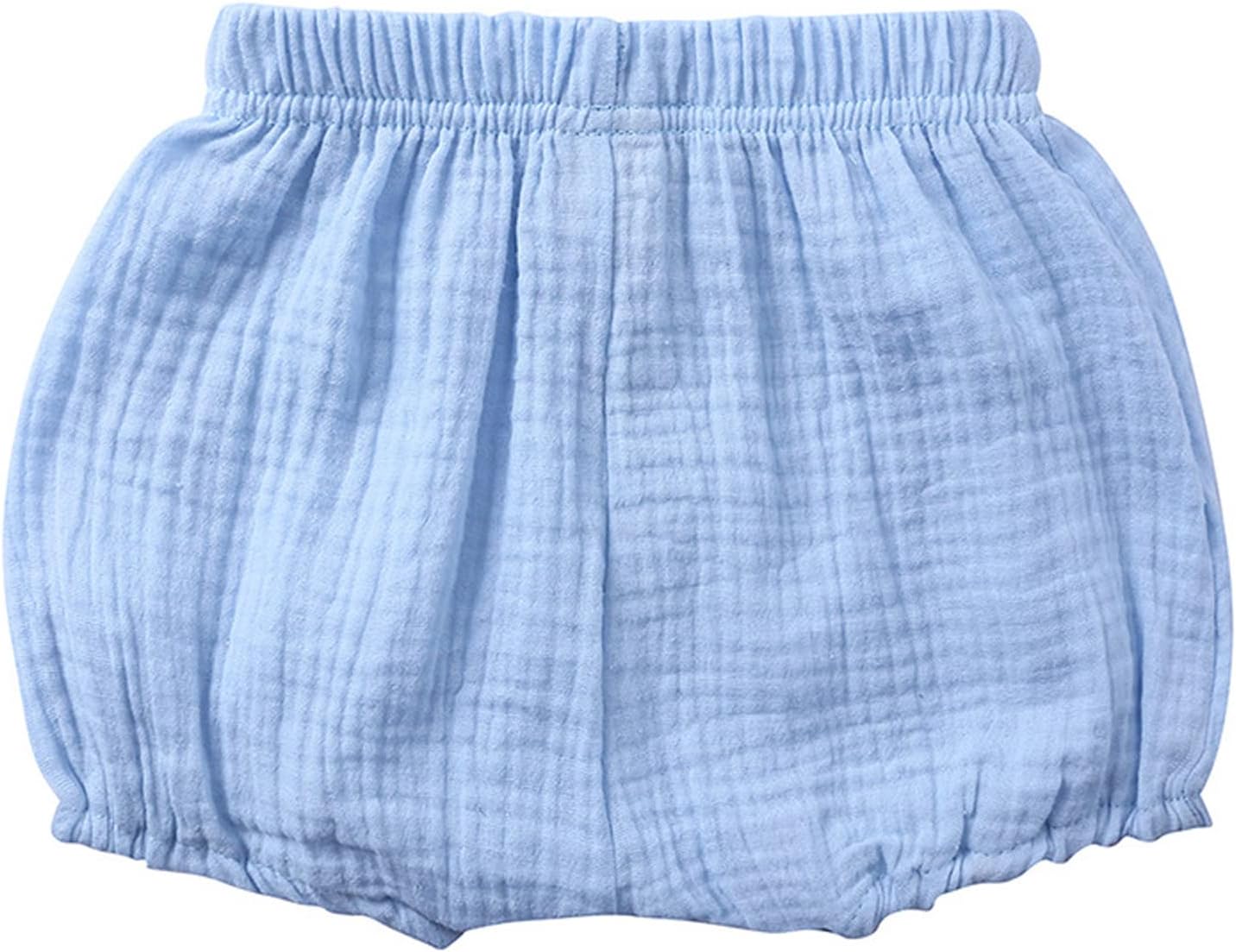Soft Trendy 3-Pack Cotton Linen Shorts for Baby Girls Boys