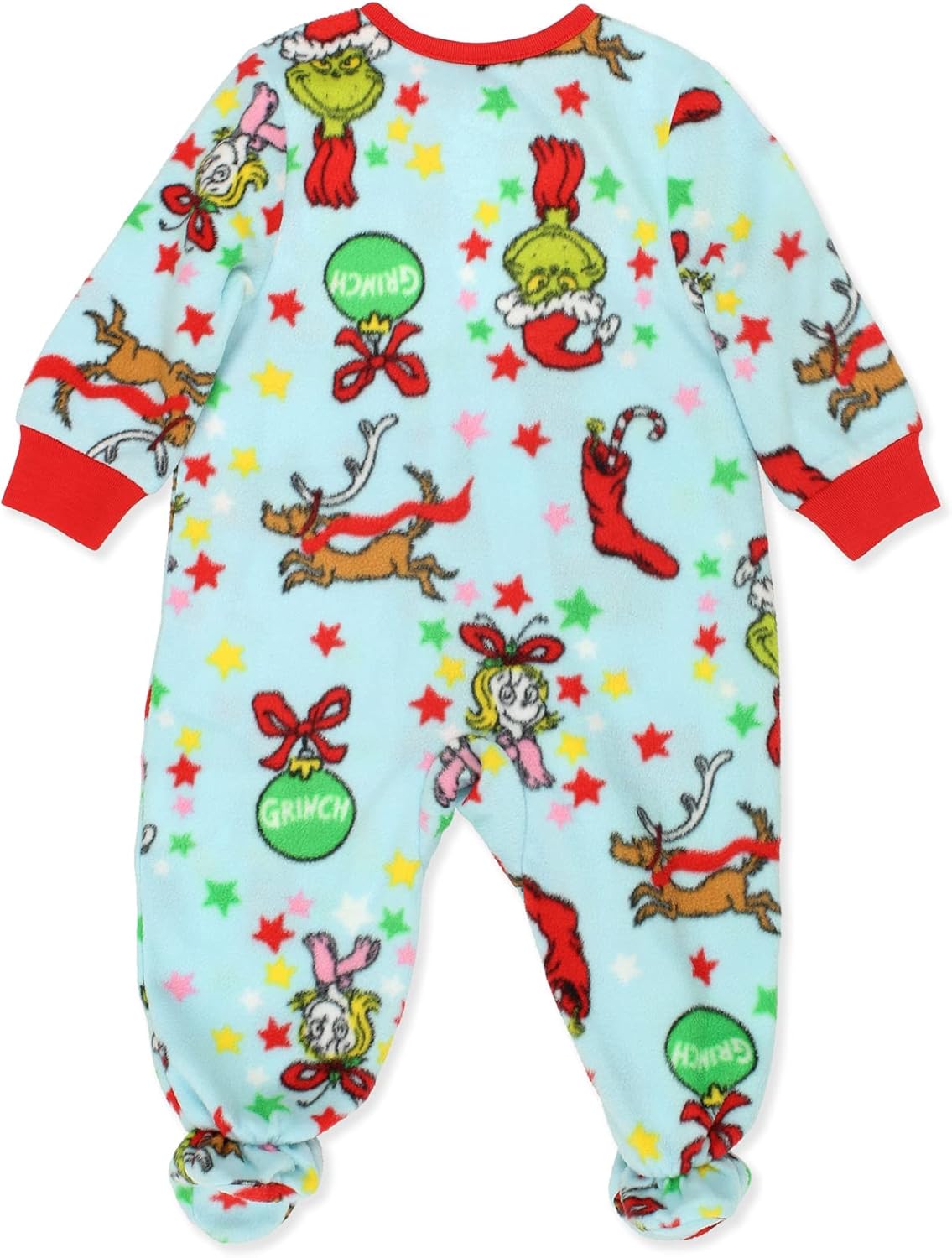 Dr Seuss The Grinch Baby Footed Blanket Sleeper Pajamas